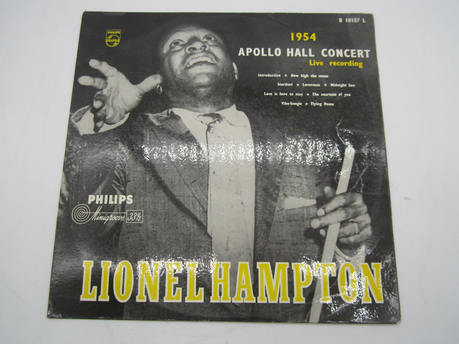 Lionel Hampton Apollo Hall Concert 1954 Philips B 10157 L G/VG