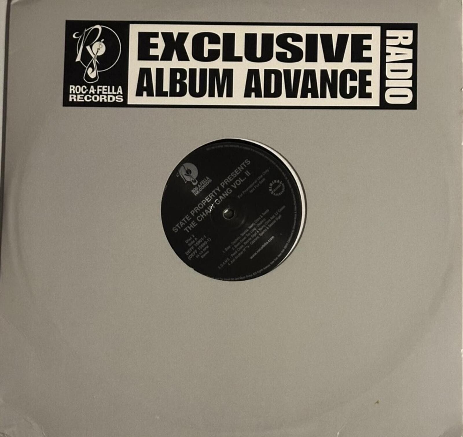 State Property Presents The Chain Gang Vol. 1 Exclusive Album Advance Promo 12″