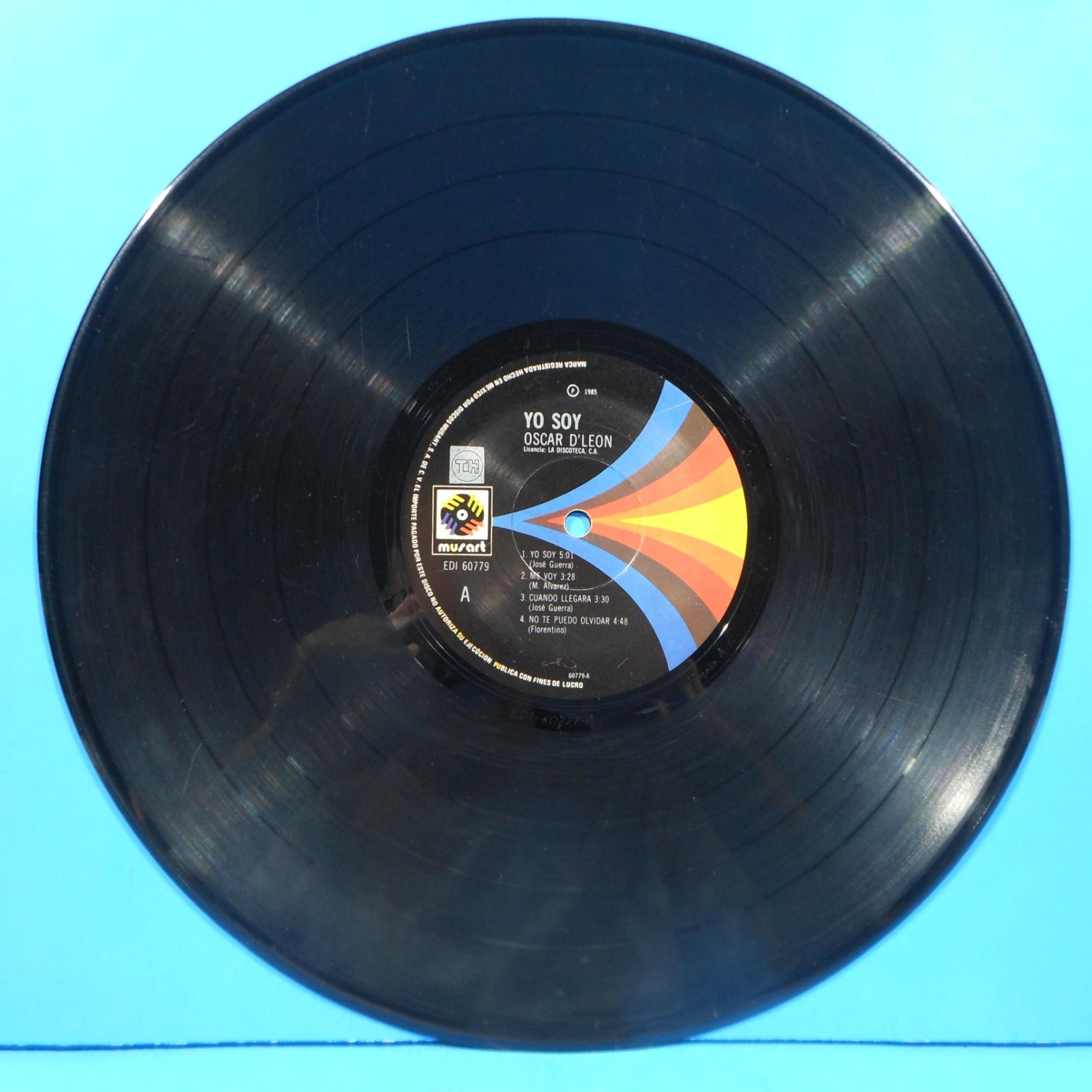 OSCAR D’LEON YO SOY LP 1985 MEXICO ORIGINAL PRESS NICE CONDITION VG/VG!!