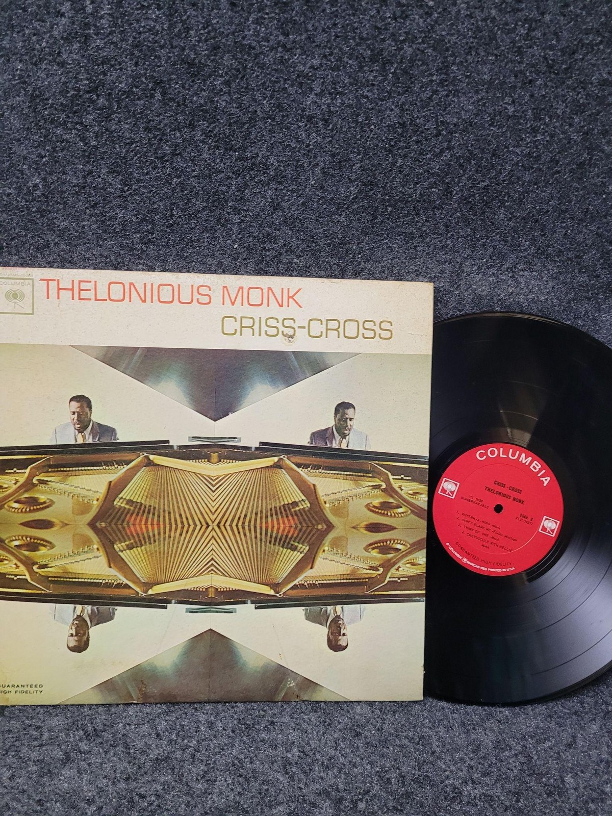 Vintage Thelonious Monk Criss Cross Mono 12″ Black Vinyl LP 1963 Columbia