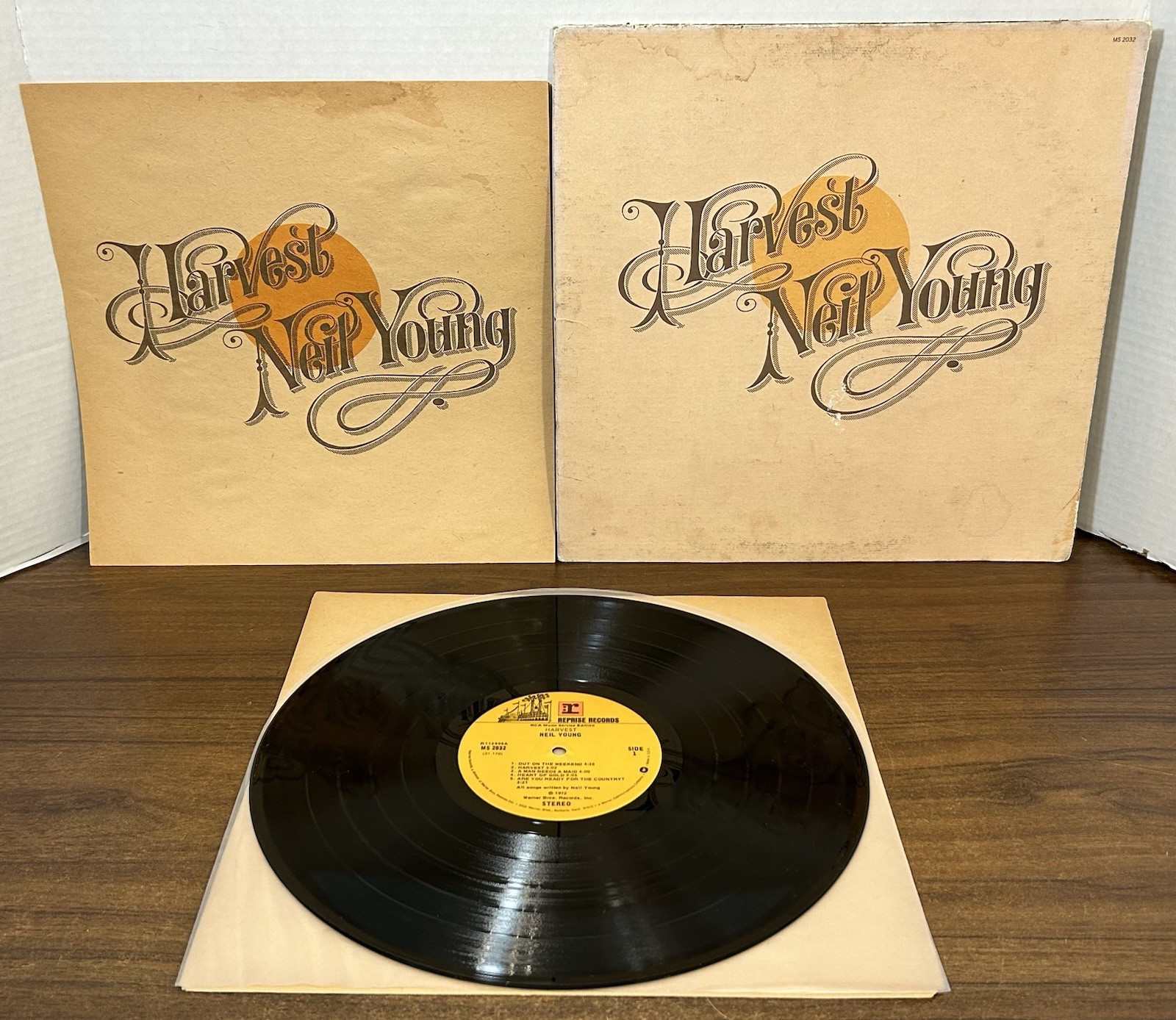 Neil Young Harvest 1972 VINYL LP MS2032 STERLING Lee Hulko Reprise VG