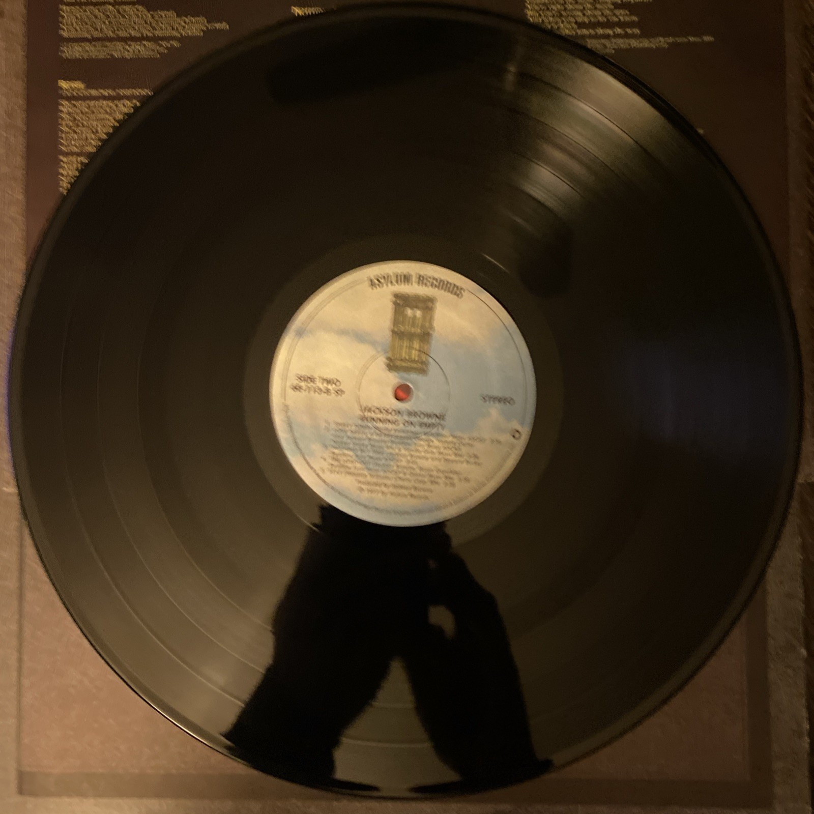 Jacksn Browne Running On Empty Vinyl LP Orig Record VG Booklet
