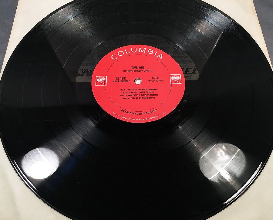 The Dave Brubeck Quartet Time Out Vinyl LP Columbia CL 1397 MONO 2 Eye 1962