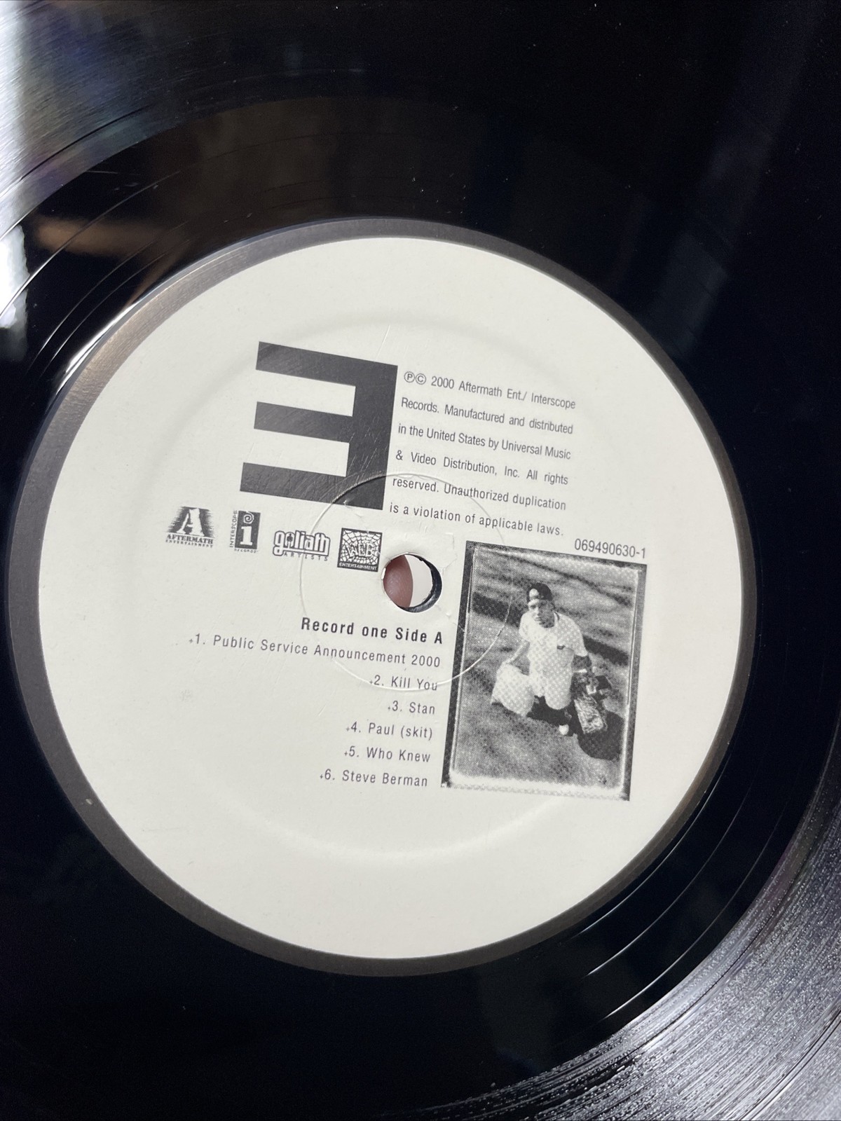 Eminem – The Marshall Mathers LP Inter Records 2000 Us With Engraving Rap Vinyl