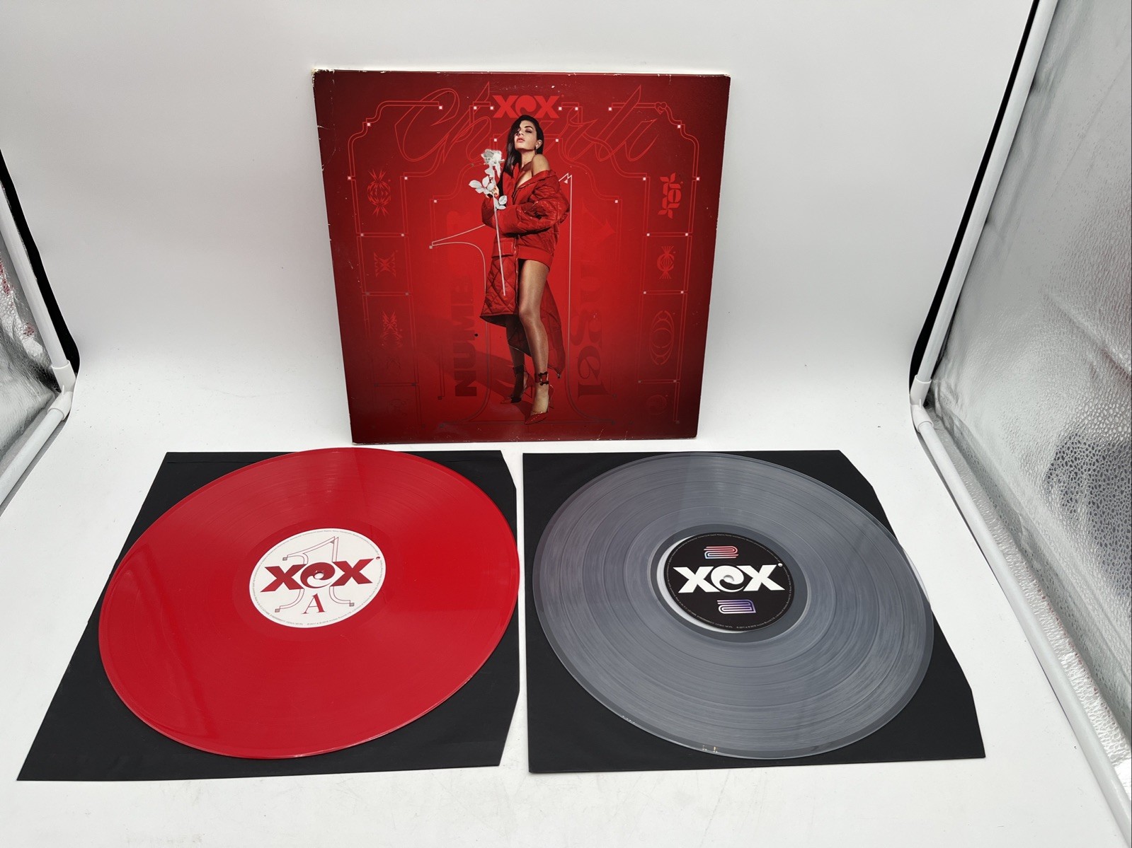 Charli XCX 2-LP Set RED VINYL “Number 1 Angel / Pop 2” Charli XCX 2022 UK
