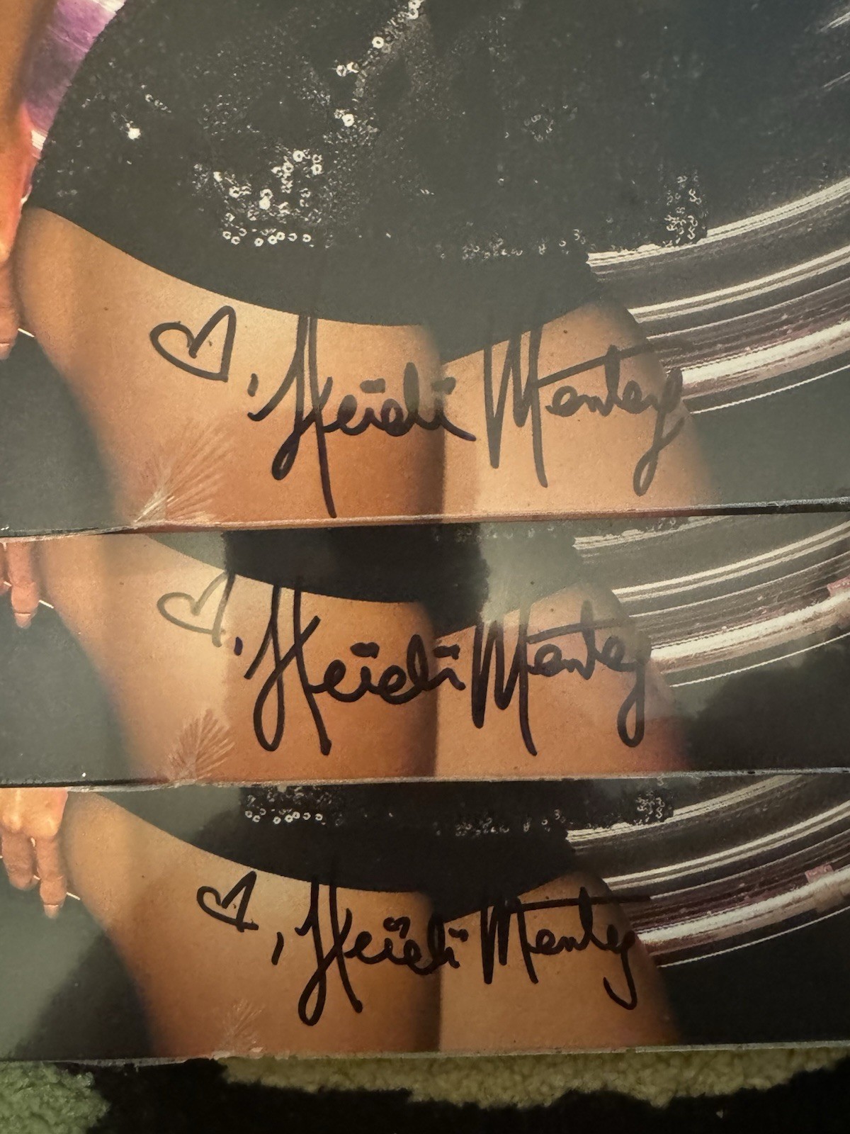 Heidi Montag Superficial Urban Outfitters Vinyl Signed Cover Magenta Glitter