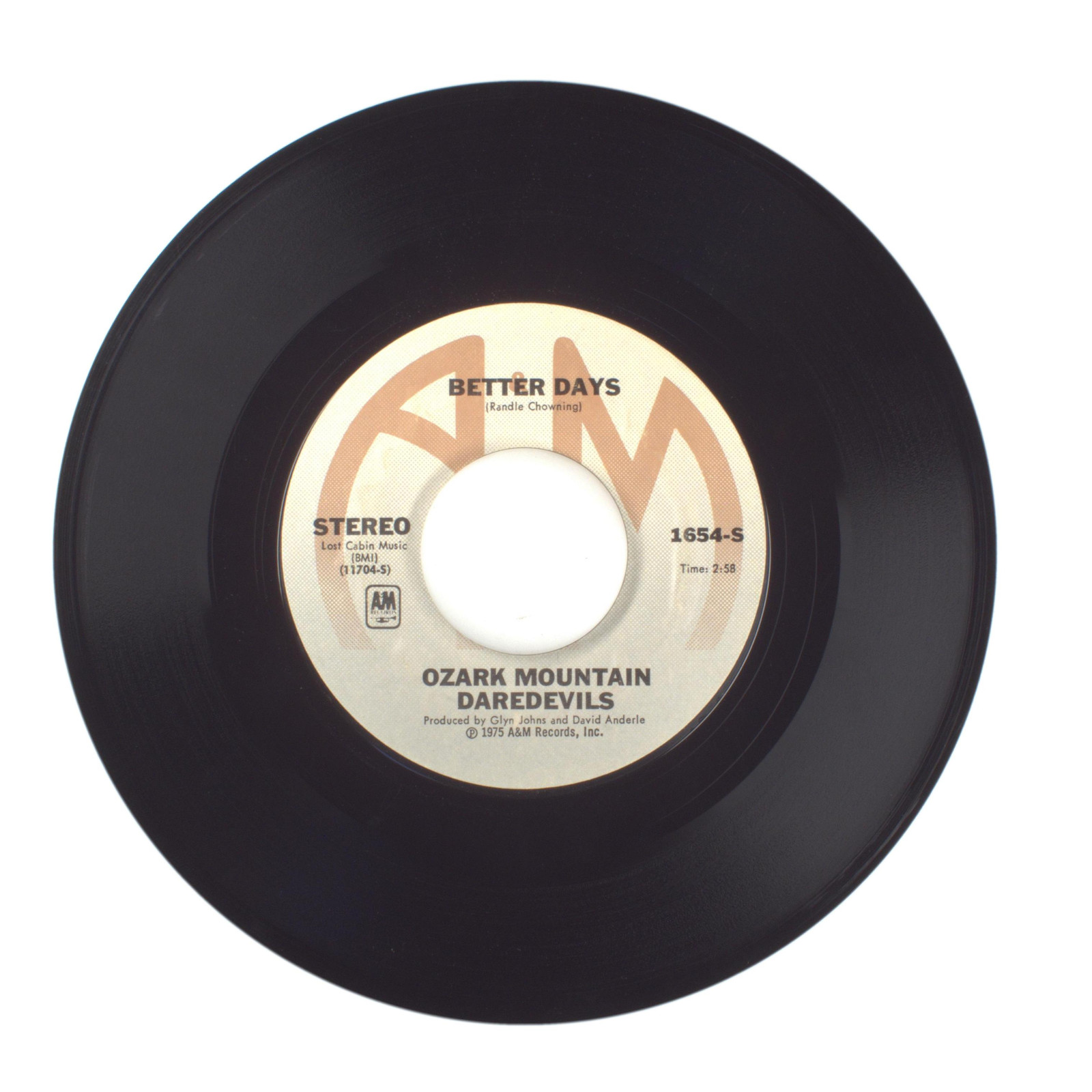 Ozark Mountain Daredevils – Better Days; Jackie Blue – Vinyl Record 45 RPM 7″