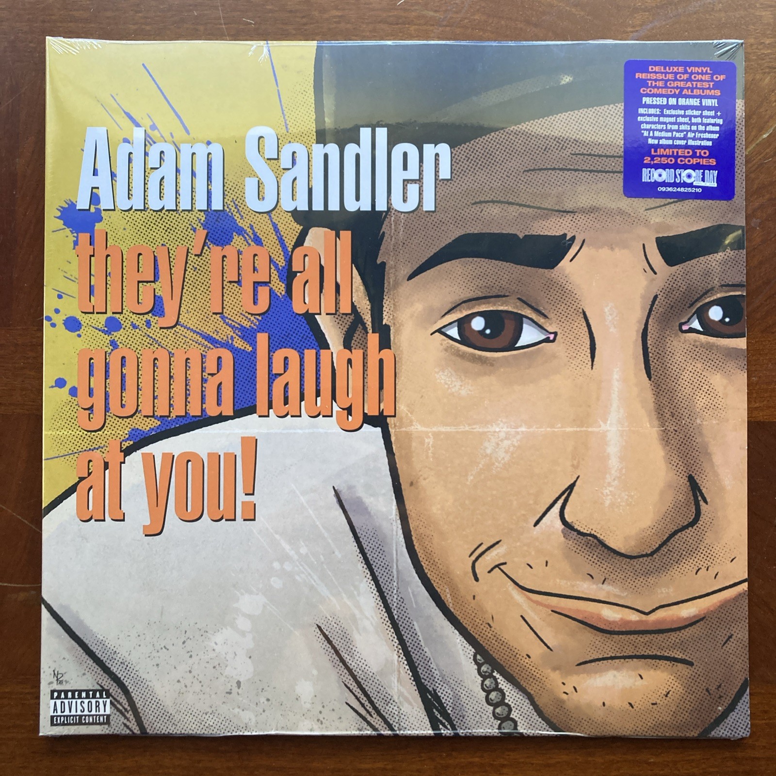 NEW Adam Sandler They’re All Gonna Laugh At You ORANGE 2LP Vinyl RSD #/2250