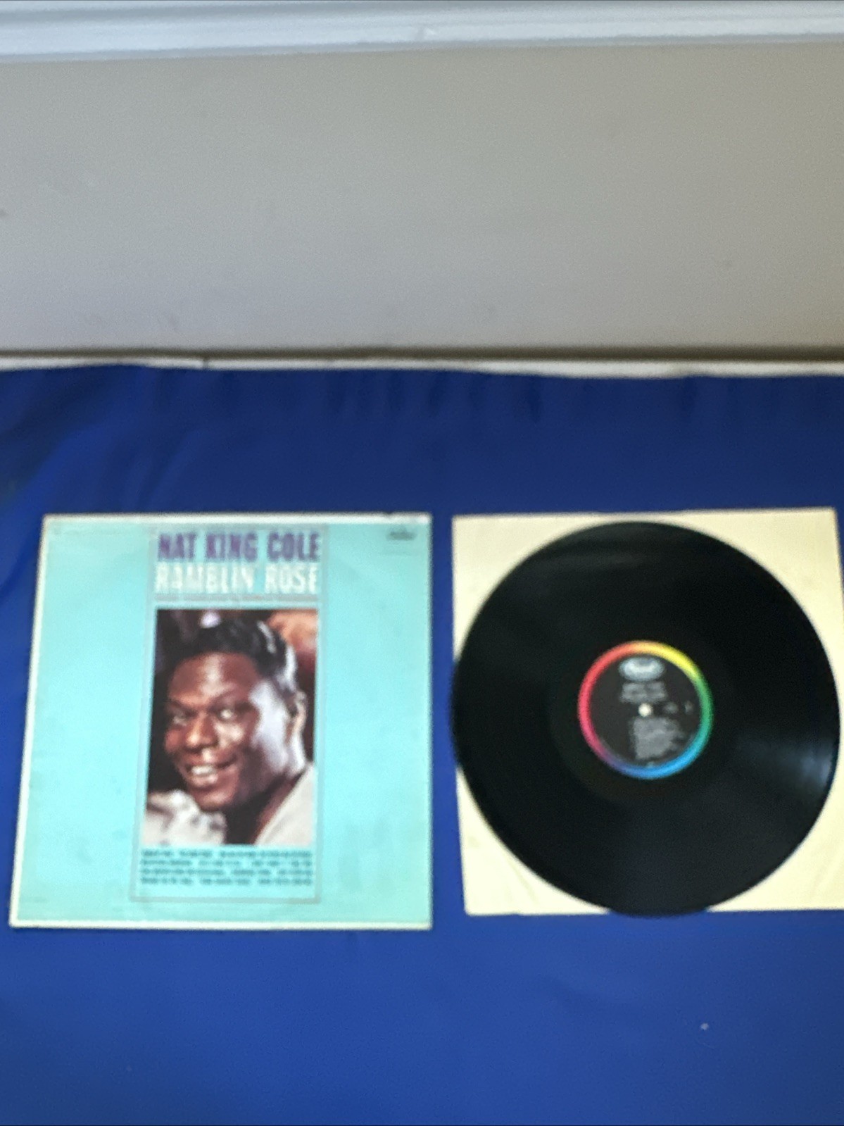 Nat King Cole Ramblin’ Rose Vinyl Record, US 1962 MONO Capitol Press, VG+/VG+