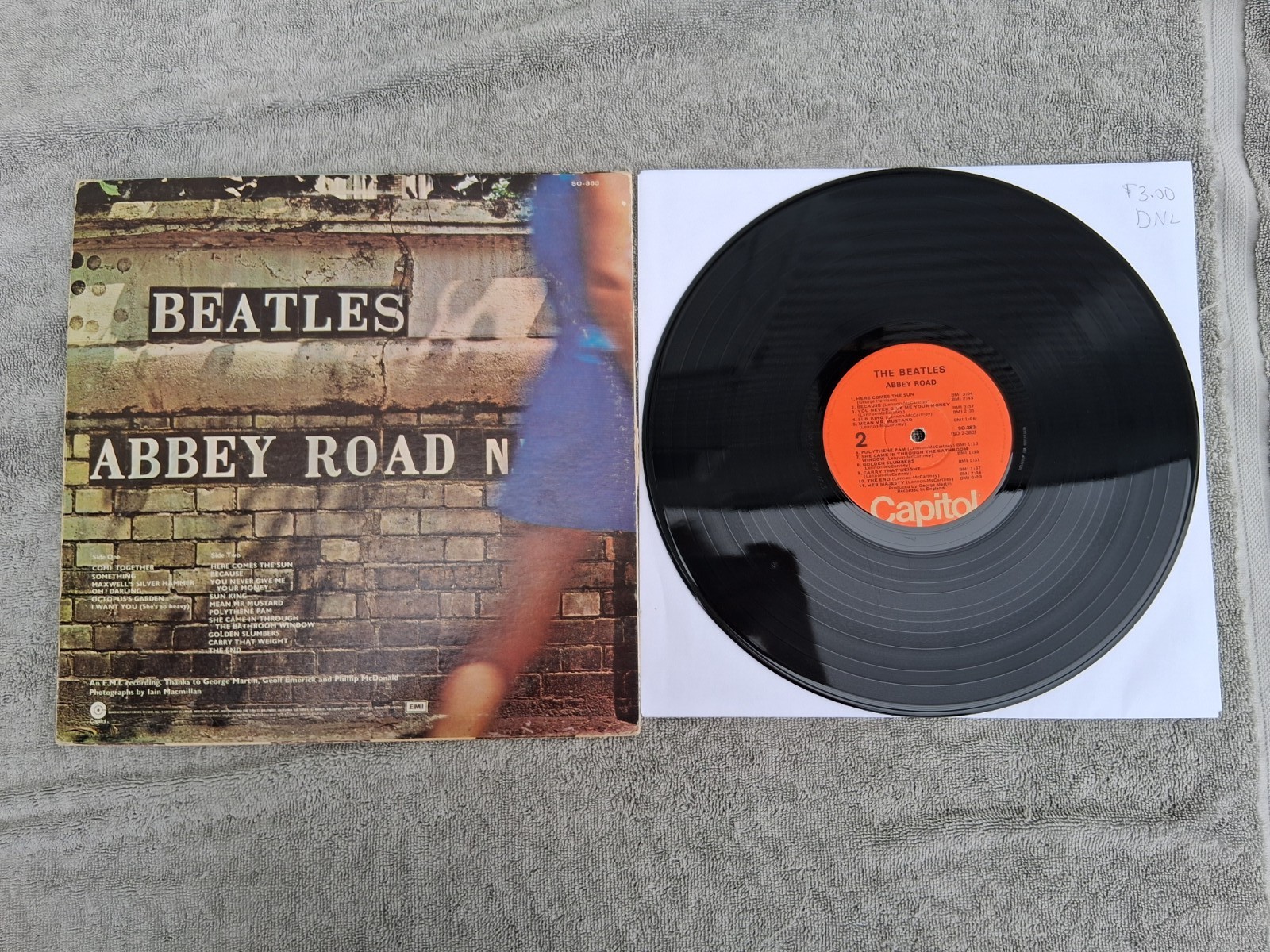 The Beatles – Abbey Road – 1969 – Capitol SO-383 VG +