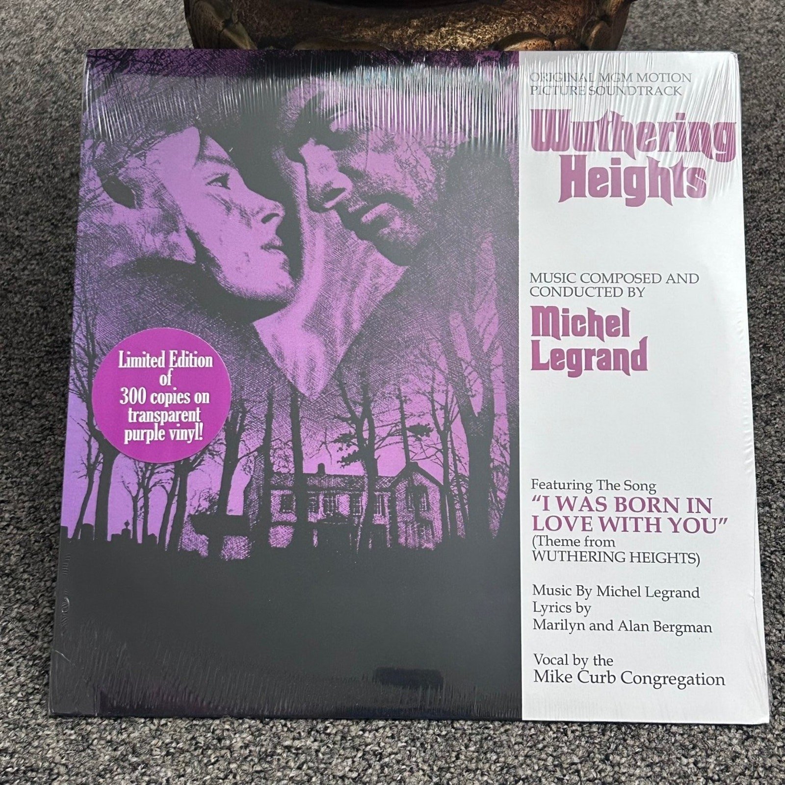 Michel Legrand – Wuthering Heights LP 1970 Purple Vinyl Ltd Ed Notefornote