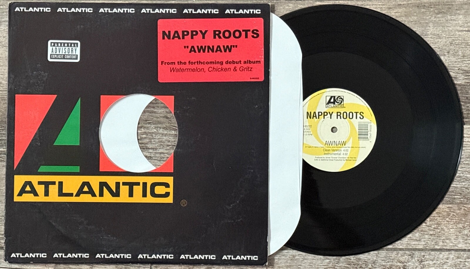 2001 Nappy Roots “AWNAW” Vinyl 0-85222 Atlantic Records Southern Rap RARE READ