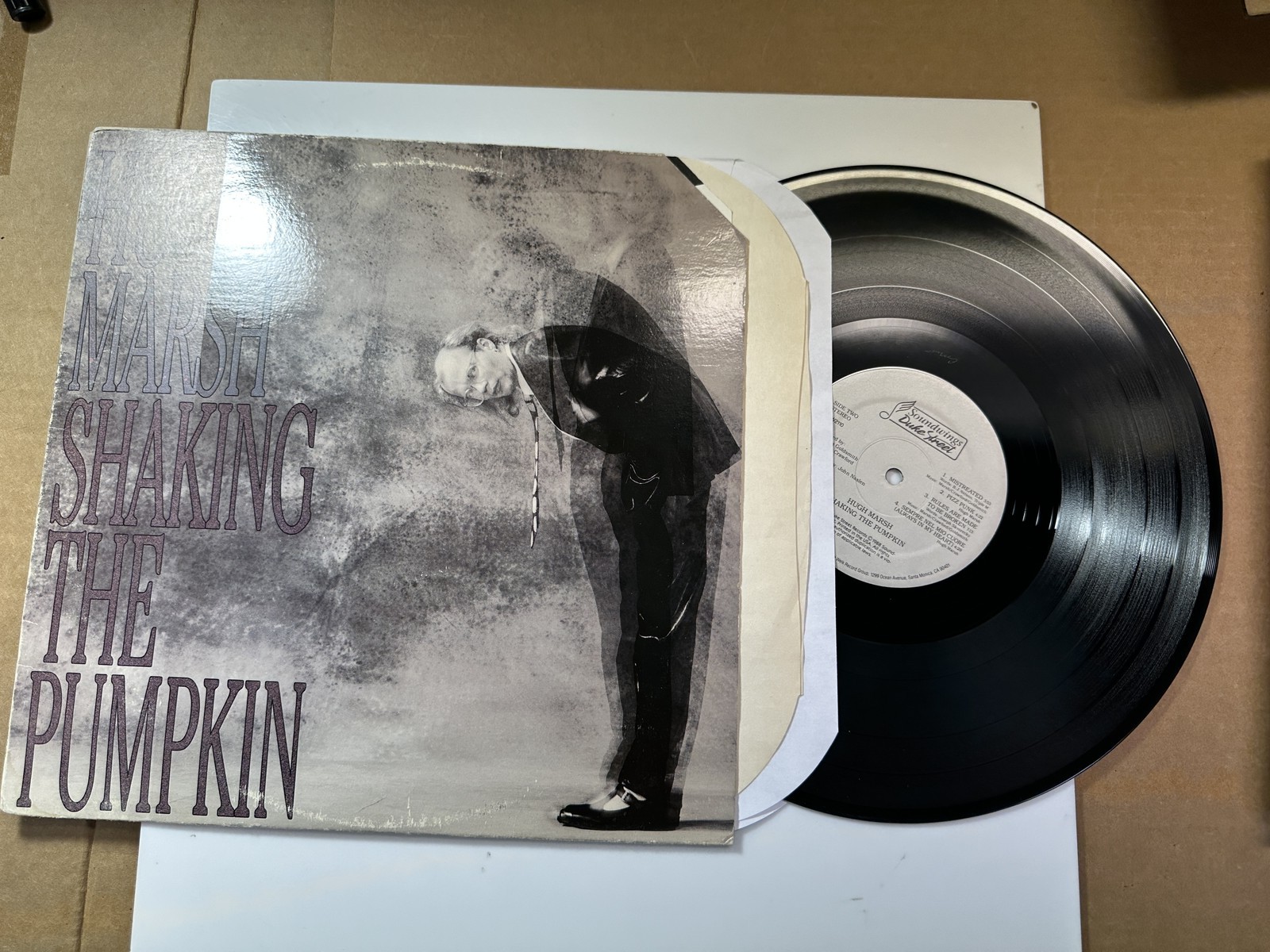 Shaking The Pumpkin LP Vinyl Record Hugh Marsh Fusion Soundwings SW 2110
