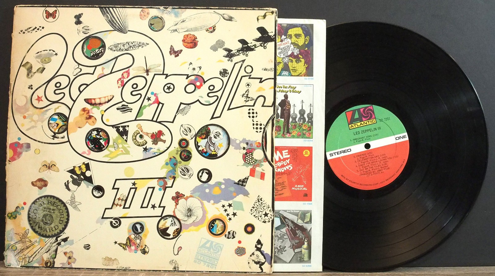 LED ZEPPELIN III LP ATLANTIC 1970 US SD 7201 ROCK ROBERT PLANT/JIMMYPAGE!