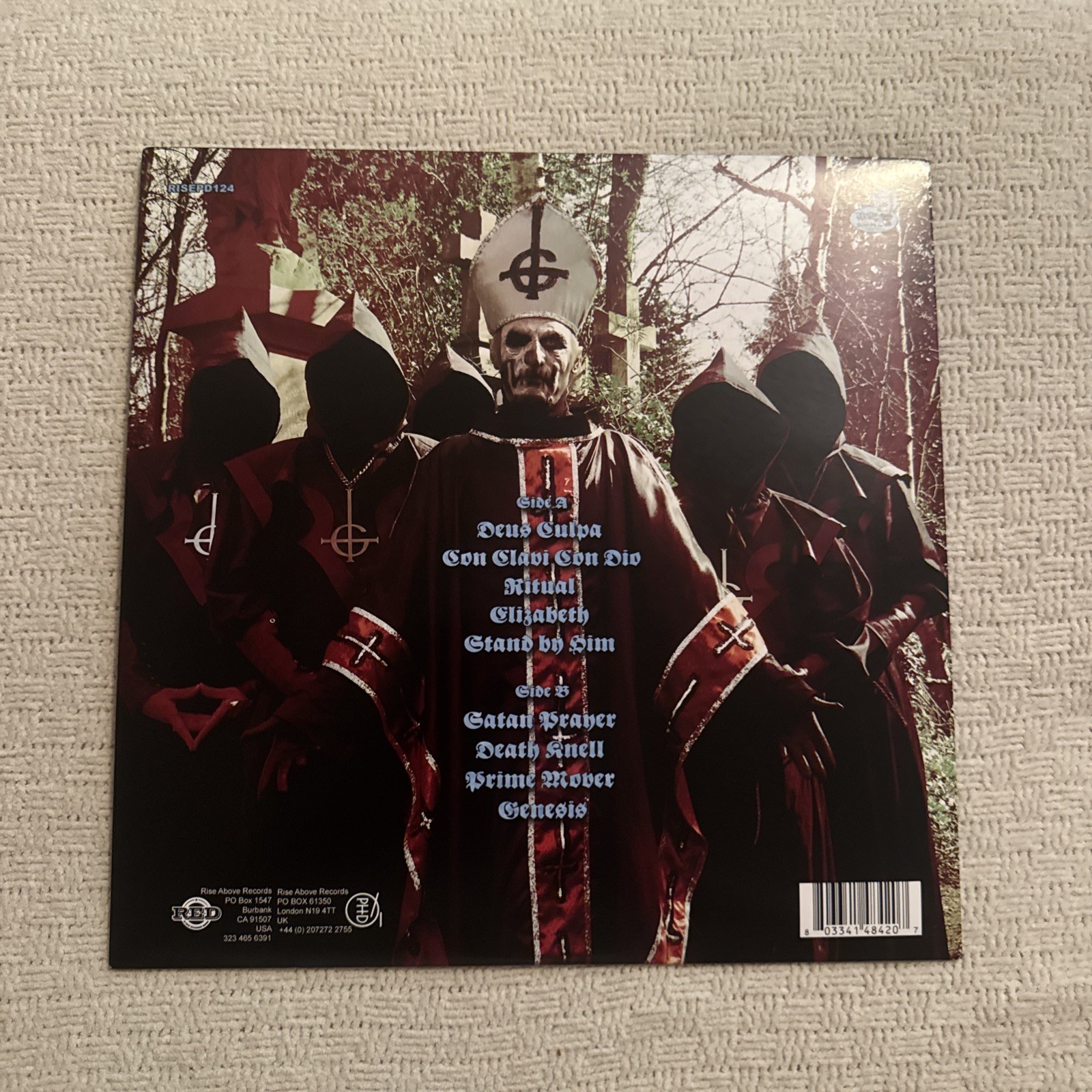 Ghost Opus Eponymous LP Official Rise Above Picture Disc Vinyl RISEPD124 NM
