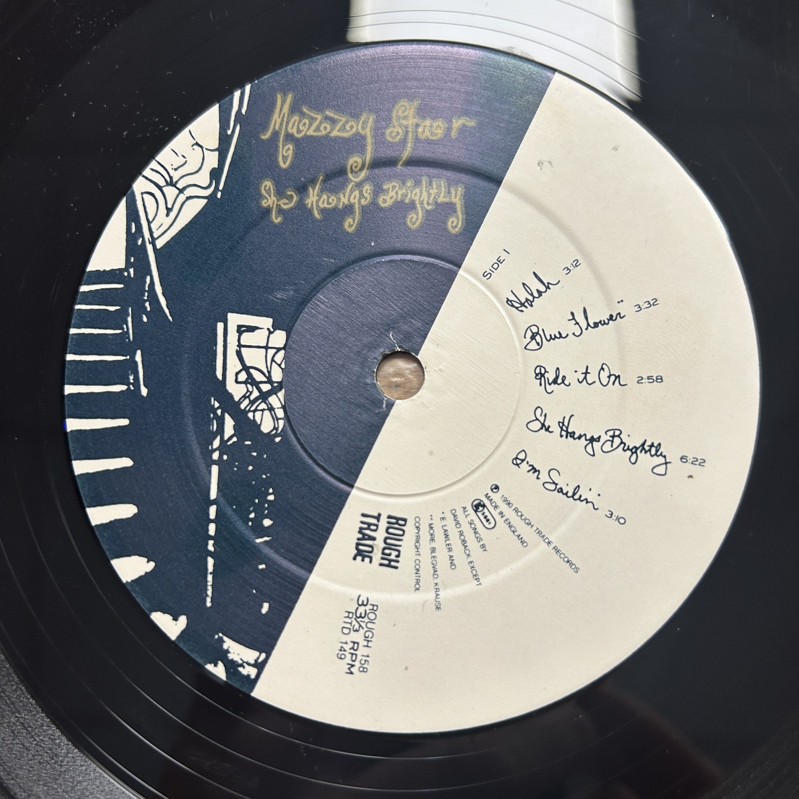 MAZZY STAR She Hangs Brightly ROUGH TRADE 158 UK 1990 VINYL LP SUPERB