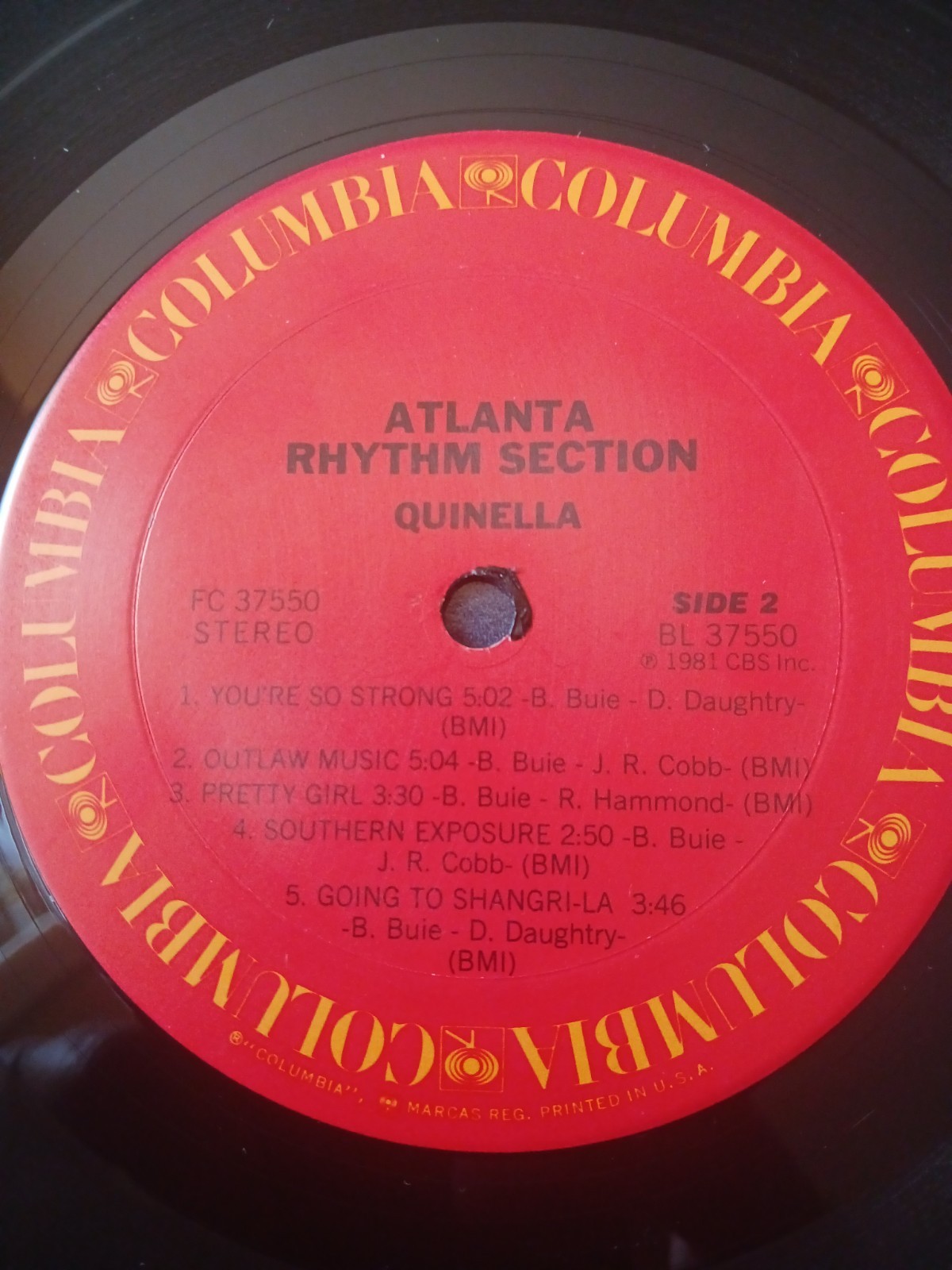 ATLANTA RHYTHM SECTION – QUINELLA – 1981 COLUMBIA RECORDS VINYL LP – (VG/VG+)