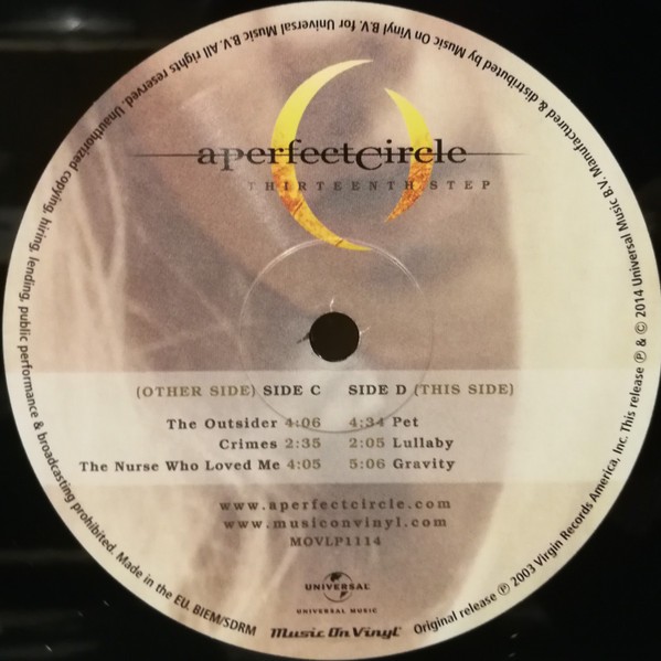 A Perfect Circle – Thirteenth Step – ALT/INDIE *SEALED*