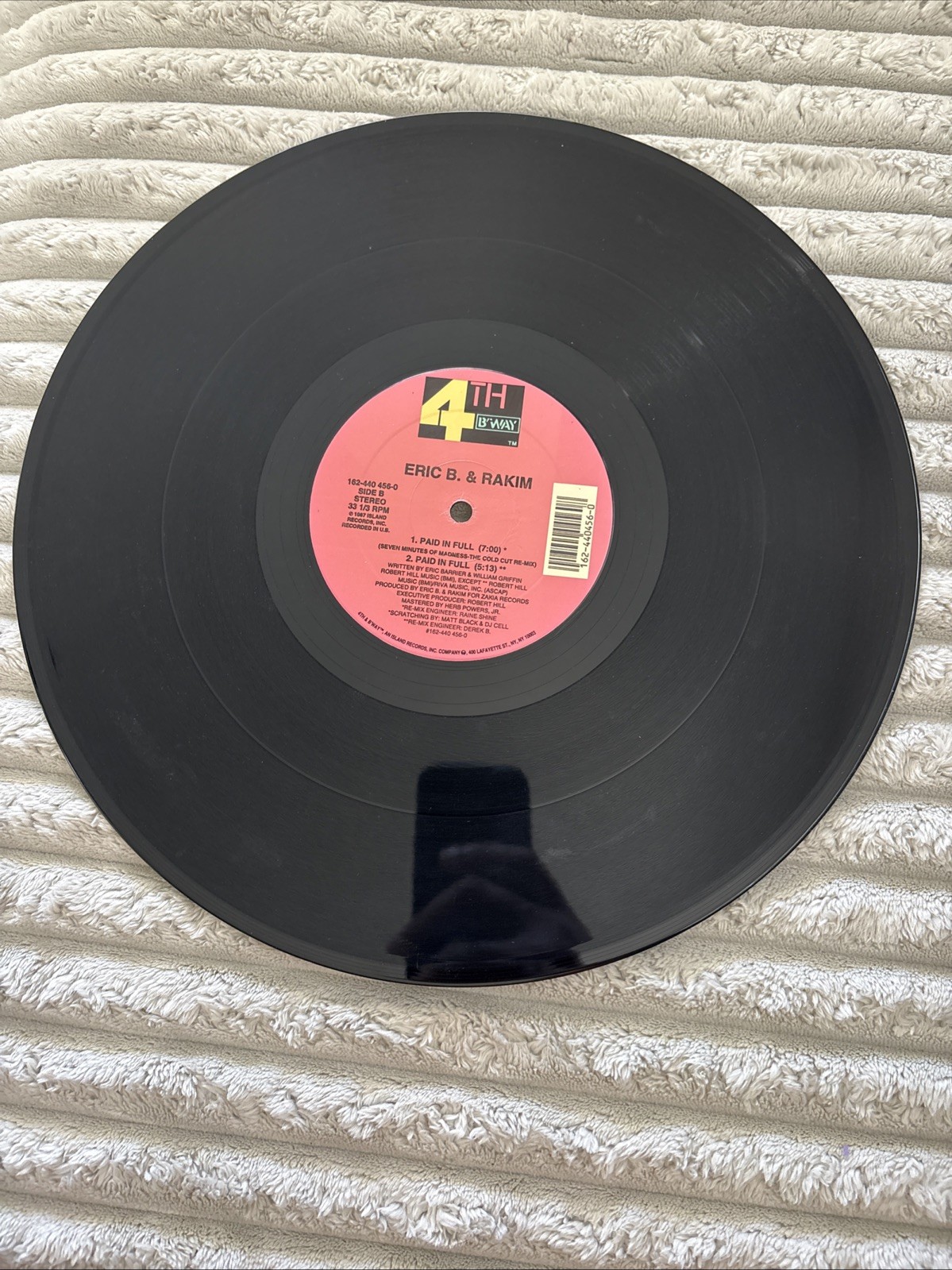 ERIC B. & RAKIM – ERIC B. Paid In Full/Move The Crowd 12″ Vinyl Single 1986