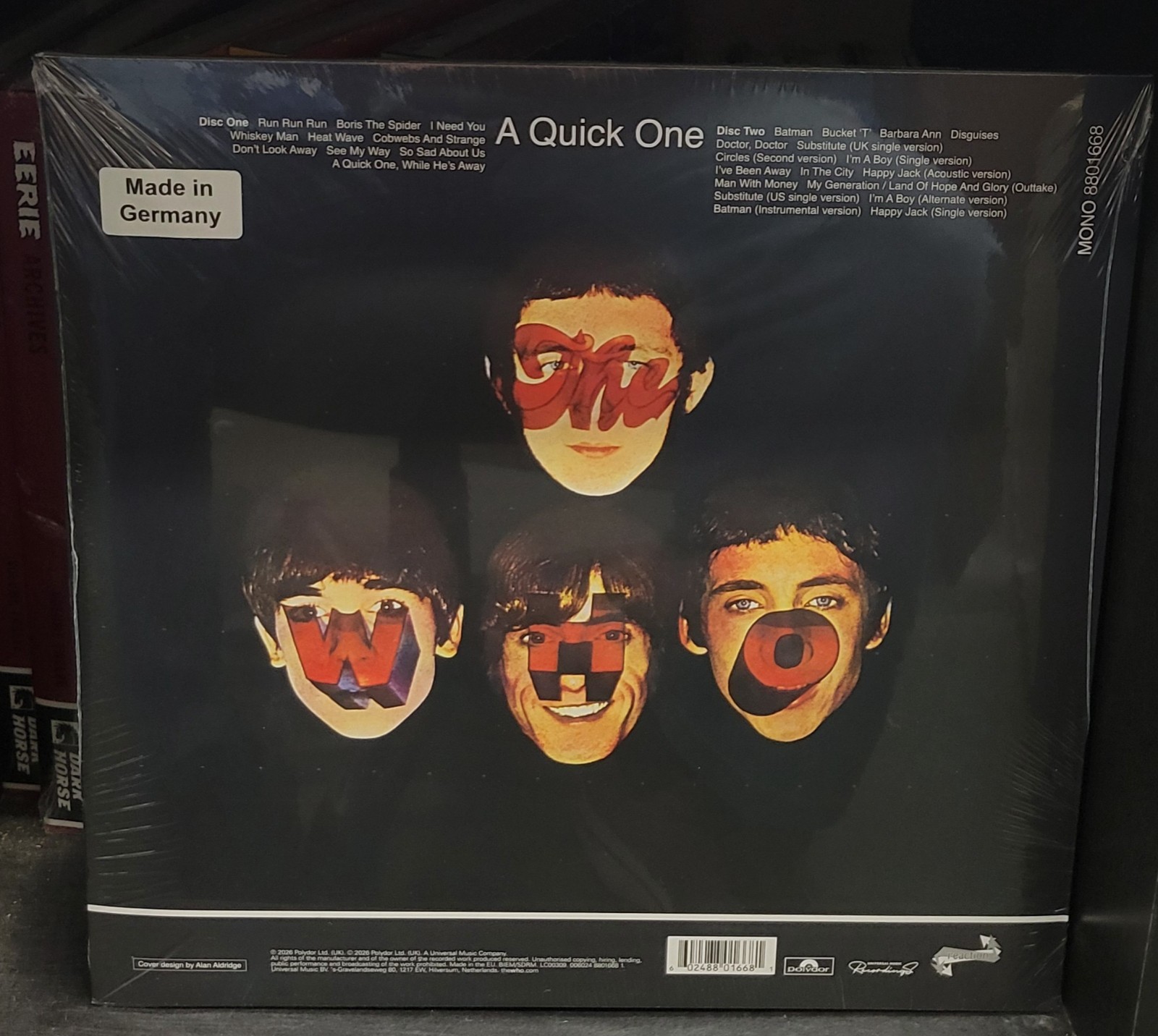 The Who A QUICK ONE Limited Edition RSD 2026 New Orange/Green Colored Vinyl 2 LP