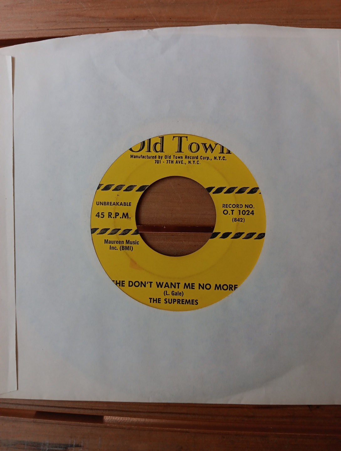 SUPREMES DOO WOP TONIGHT B/W SHE DON’T WANT ME NO MORE 45 7″