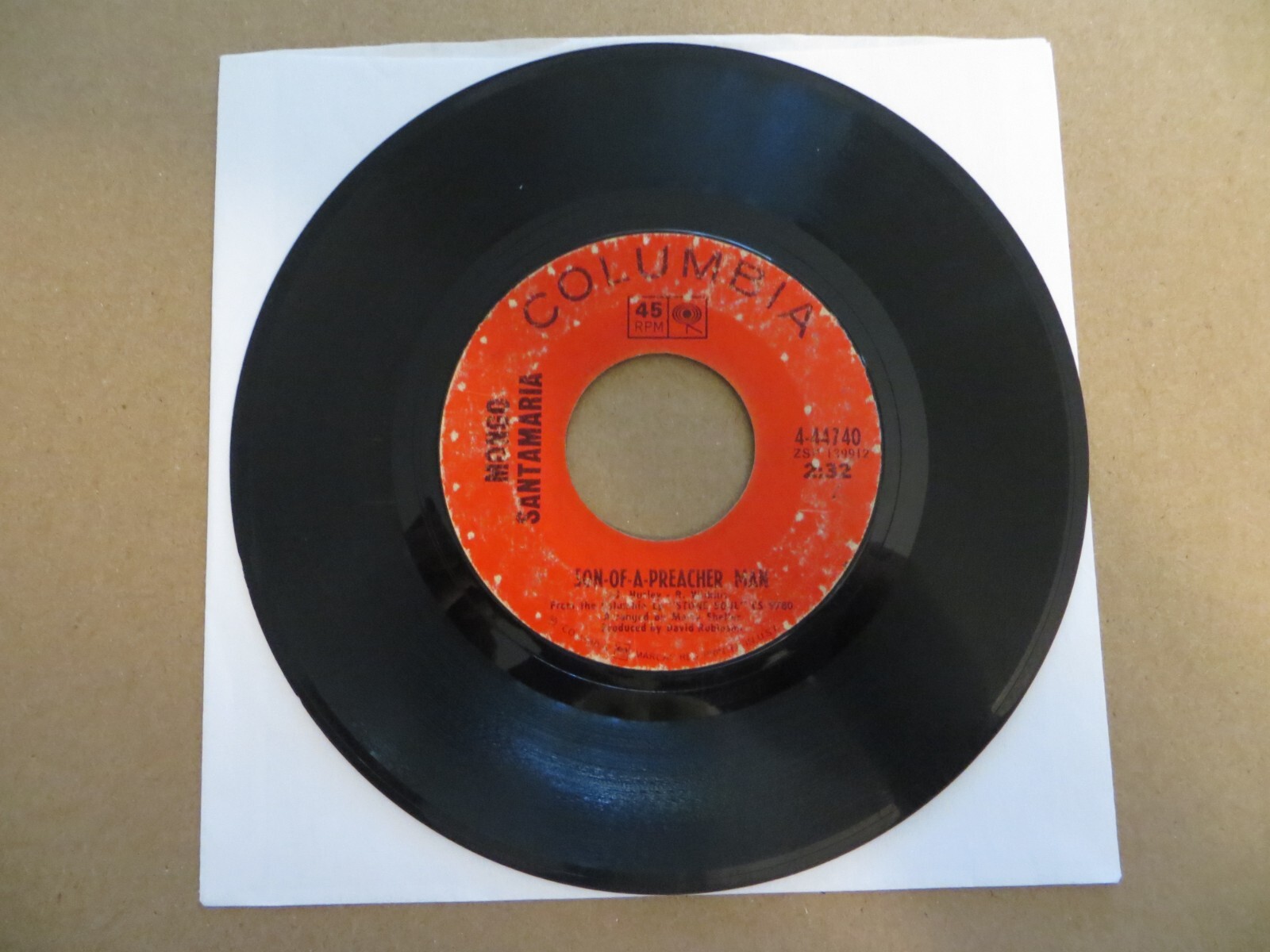Mongo Santamaria – Cloud Nine – 1969 – Columbia 4-44740 7″ Single G+/Generic
