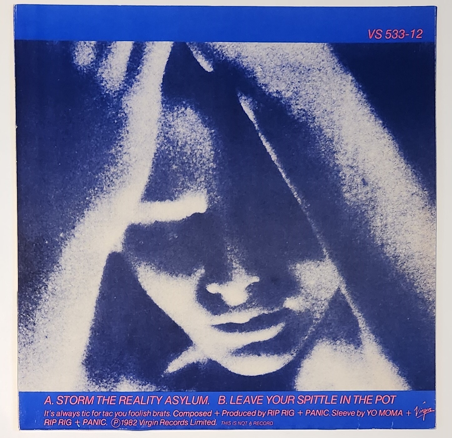 Rip Rig + Panic – Storm The Reality 12″ EP UK Asylum Virgin VS 533-12