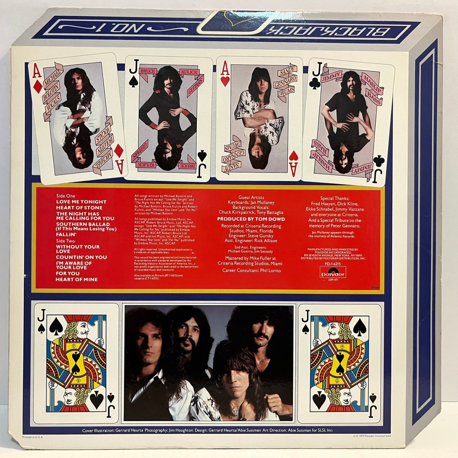 BLACKJACK – Self Titled (Bolton Kulick) (1979) – 12″ Vinyl Record LP – VG+