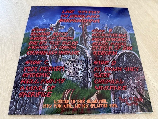 SLAYER – SLAYED BACK TO LIFE LIM. 2LP (BLUE) METALLICA,DEATH,EXODUS,KREATOR