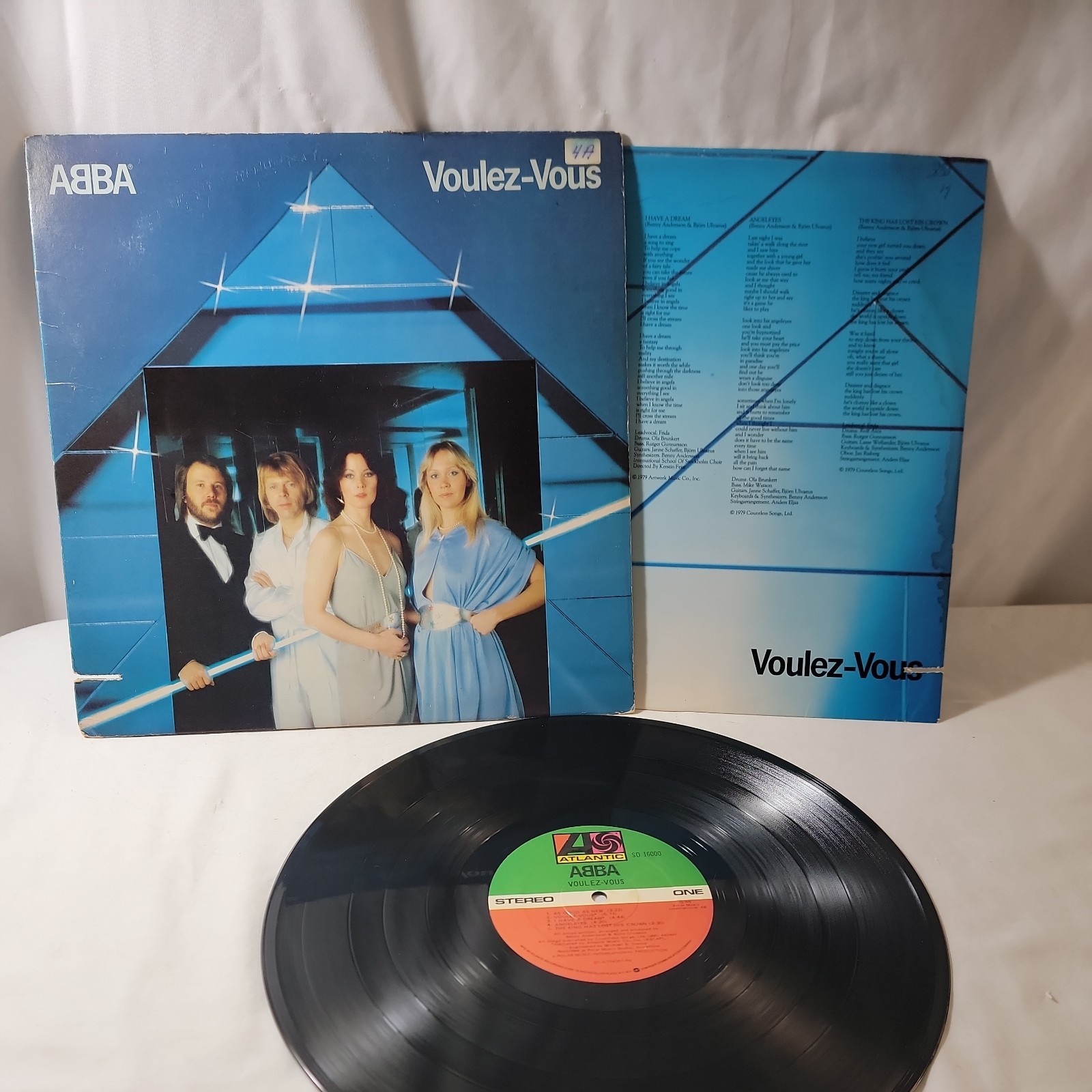 ABBA Voulez-Vous Vinyl LP, Original 1979 Atlantic Records SD 16000