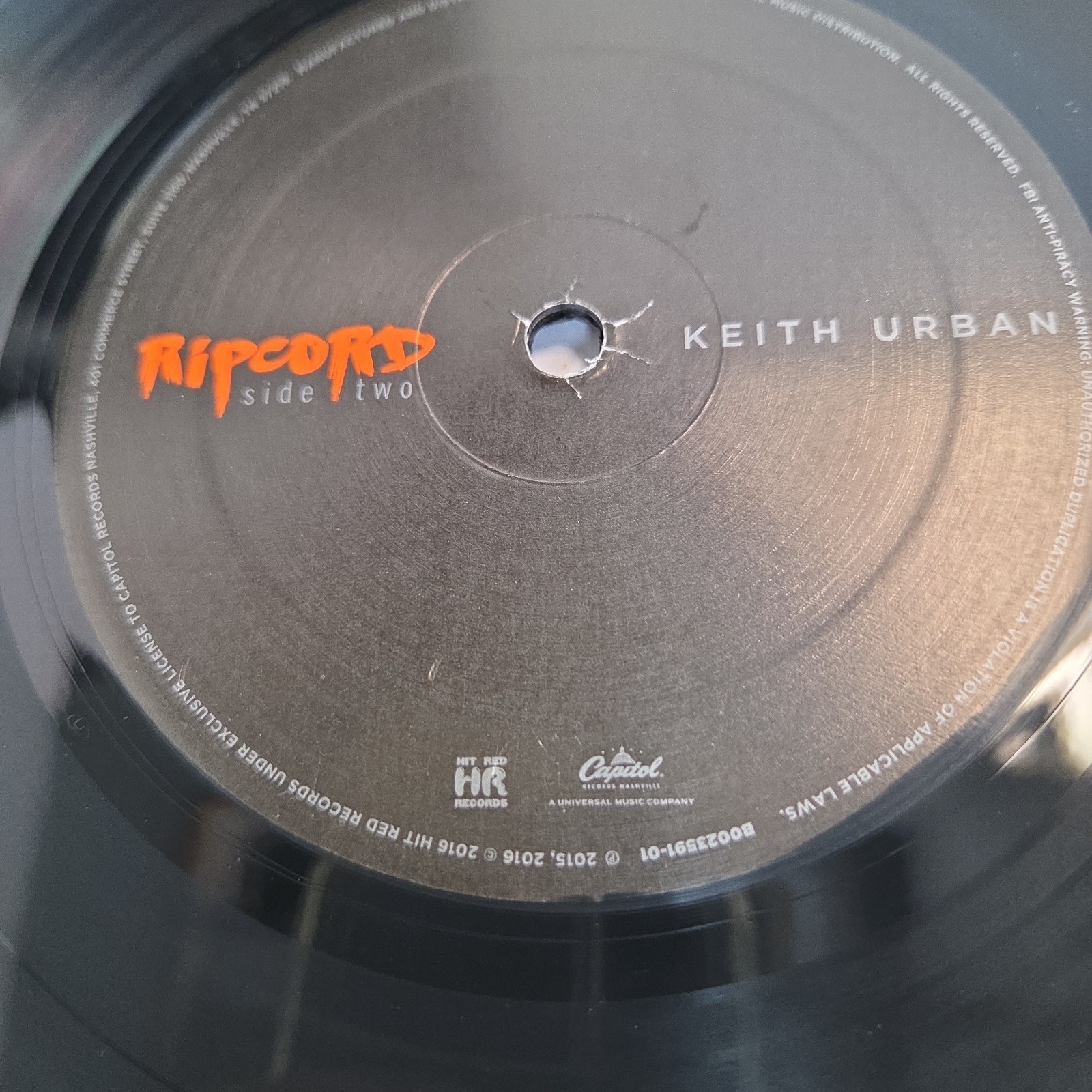 Keith Urban Ripcord (Record, 2016) 12″ Vinyl LP Capital Records 2016