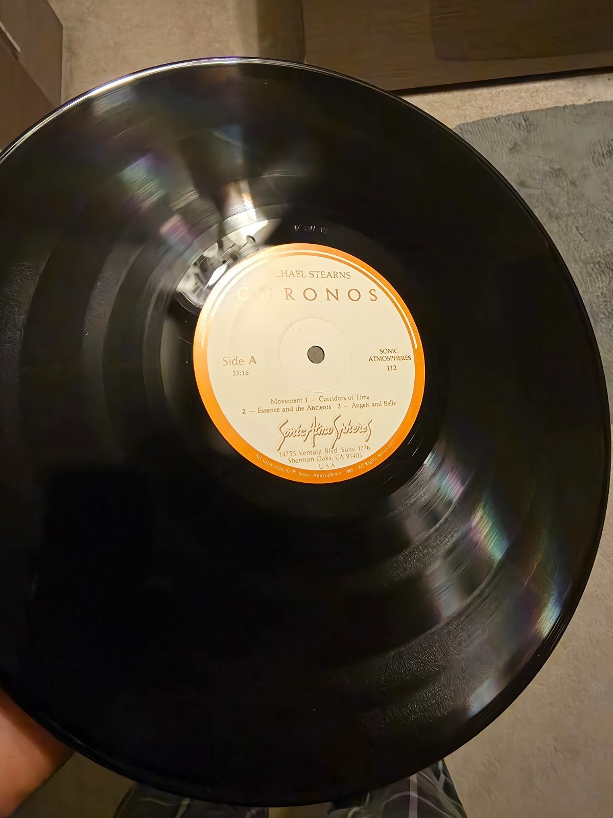 Michael Stearns – Chronos (Original Soundtrack Recording) EX 1985 ELECTRONIC