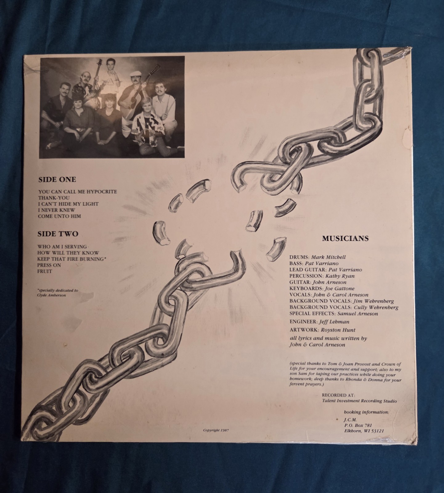 READ! MEGA RARE Private Press JCM Christian LP 1987 Elkhorn WI Record SEALED!!!