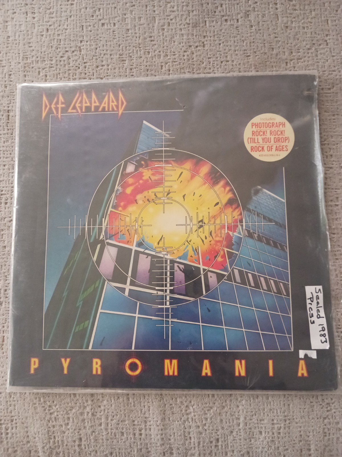 Def Leppard Pyromania 1983 Original Press Vinyl LP Record Sealed With Hype
