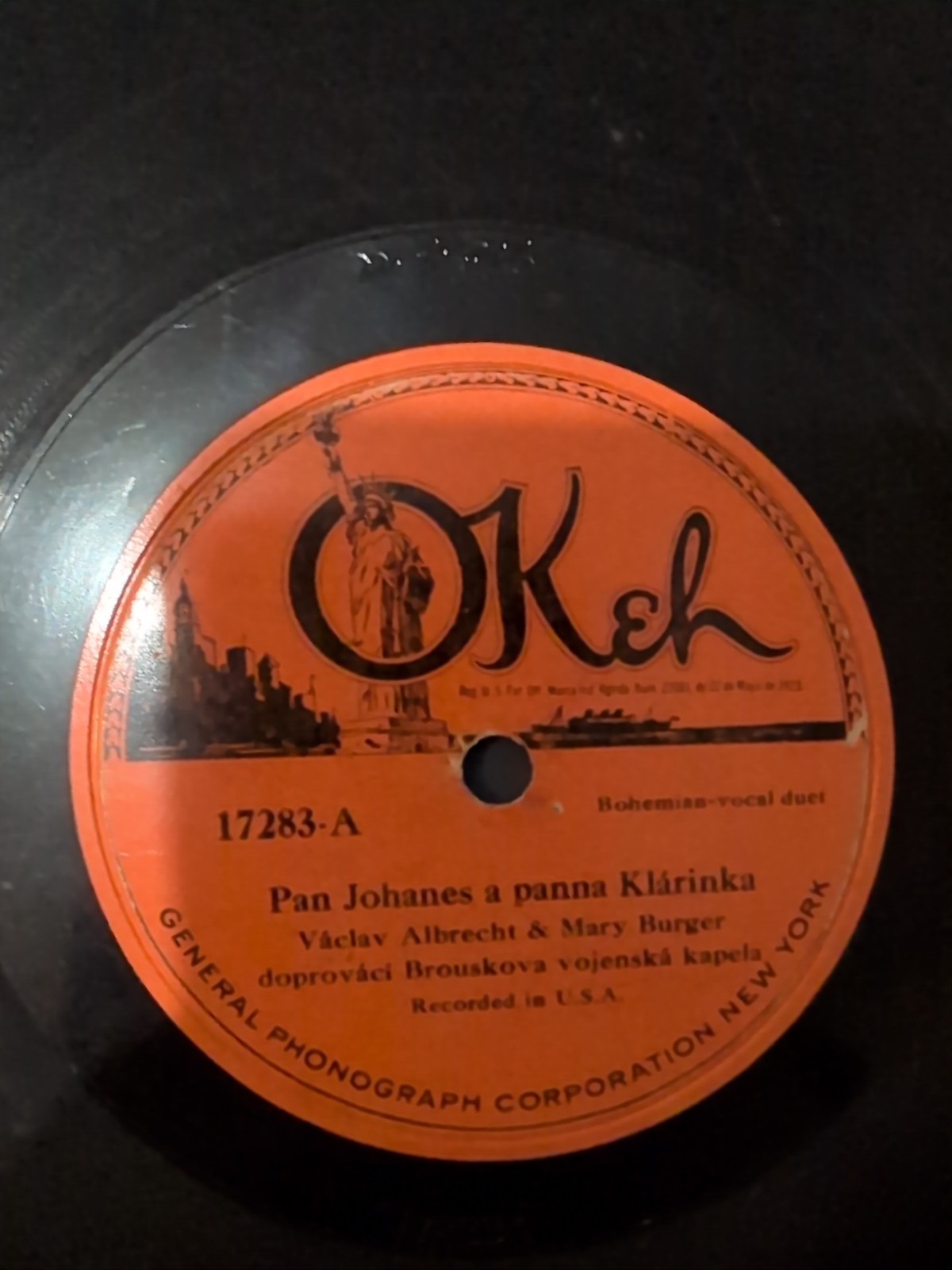78 RPM Odeon Okeh Lot Of 9 17002-17283 Polka Czech Pochod Double Sided
