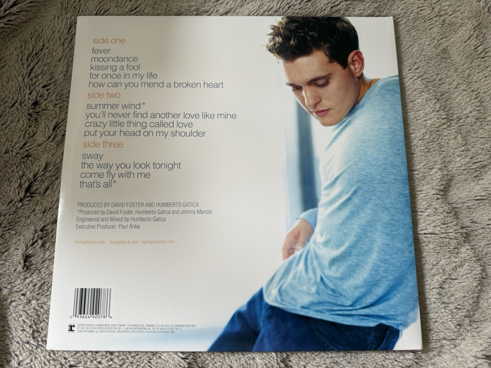 Michael Buble – Self Titled Michael Buble Vinyl LP Records 2003 Used VG