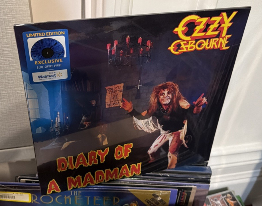 Ozzy Osbourne Diary of a Madman Limited Edition Blue Swirl Vinyl LP New Sealed