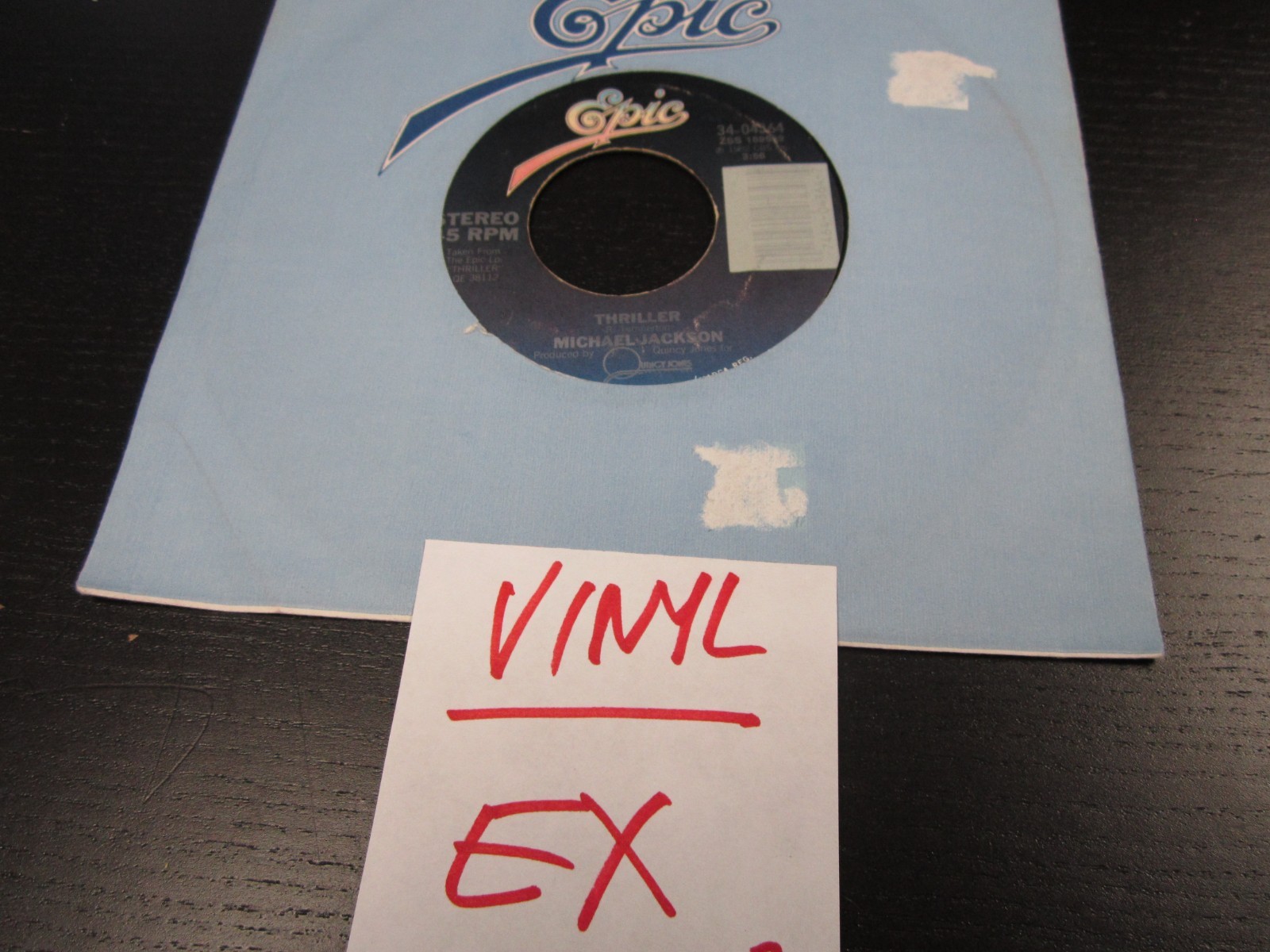 Michael Jackson / Thriller 45rpm Record / Ex