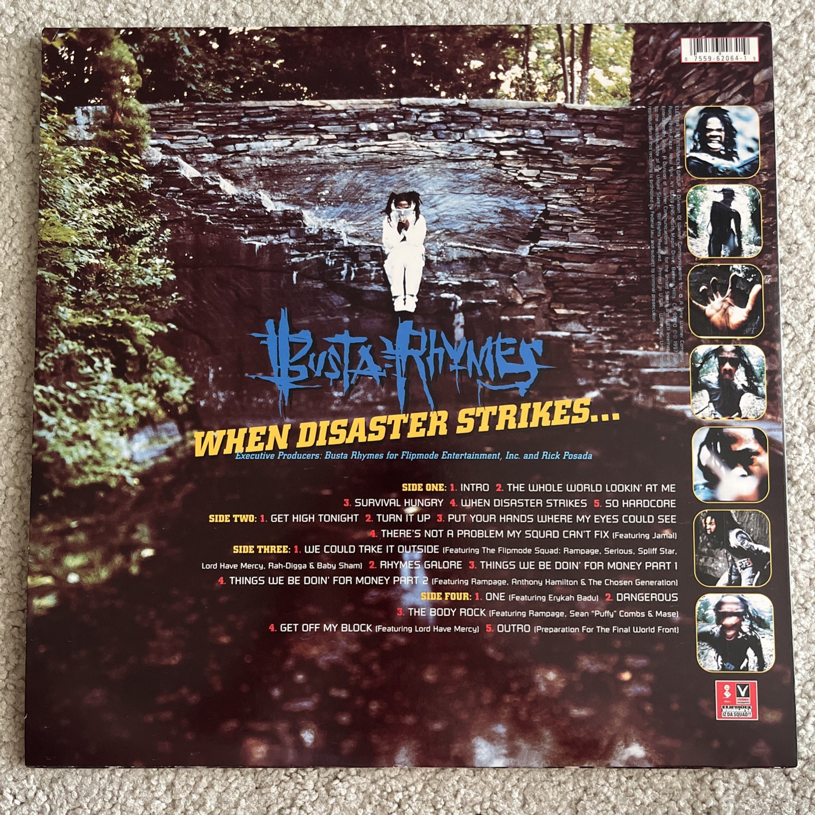 Busta Rhymes – When Disaster Strikes – EX 2 x Vinyl LP – 1997 62064-1