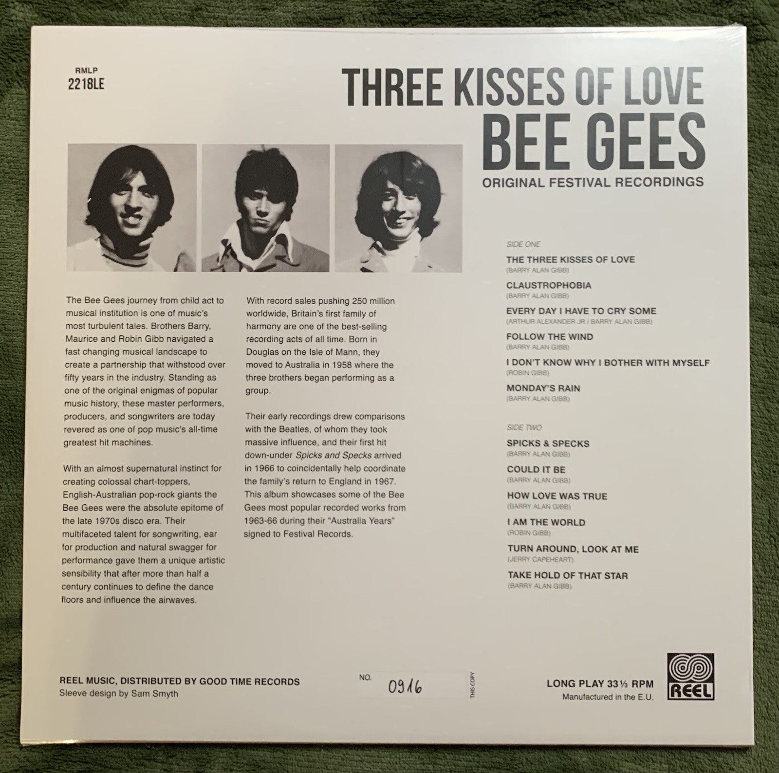 Bee Gees – Three Kisses of Love Vinyl LP RSD Black Friday 2021 Record Store Day