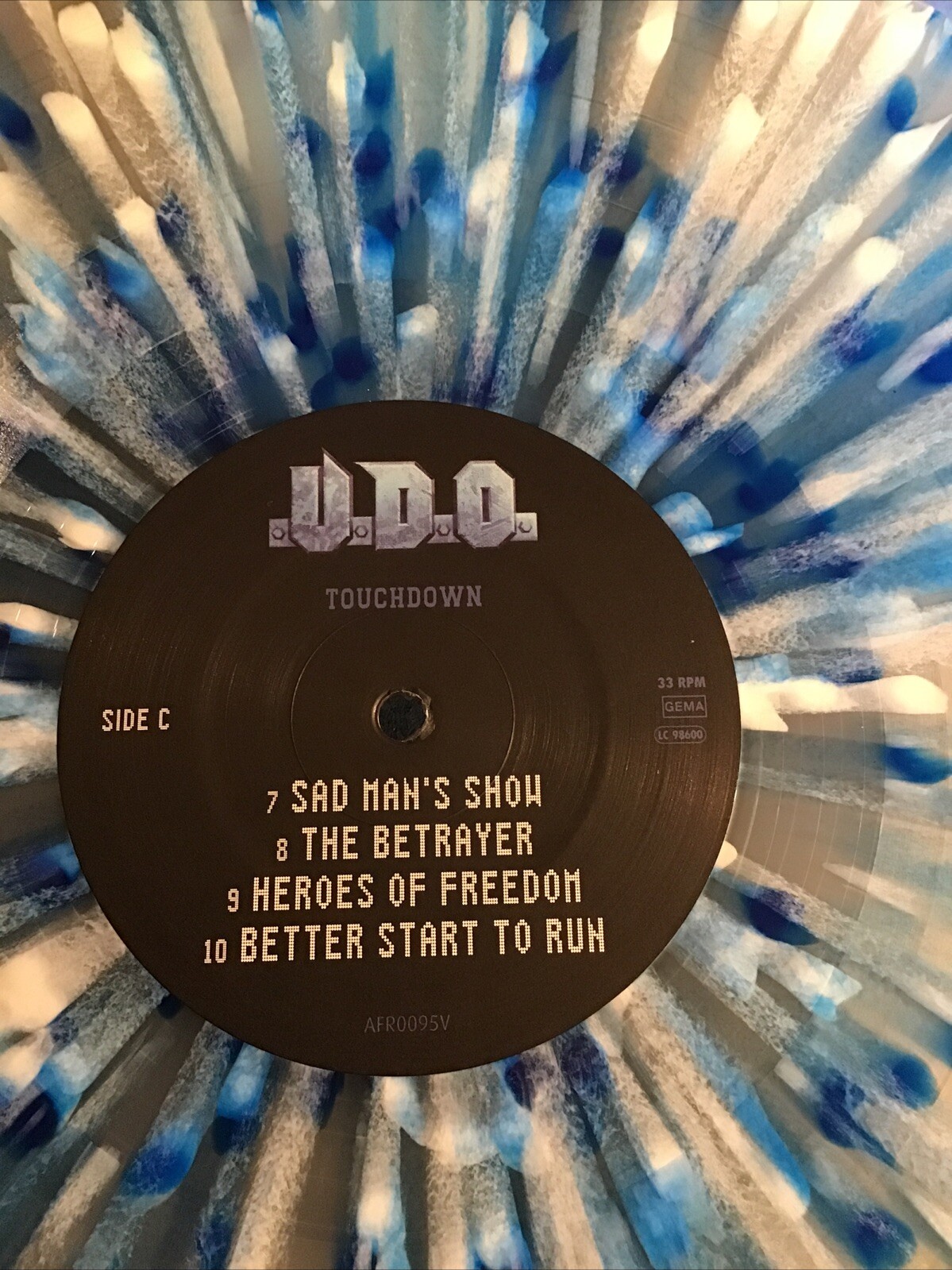 Vinyl Records – U.D.O. – Touchdown-Limited Edition Splatter Pressing, New,signed
