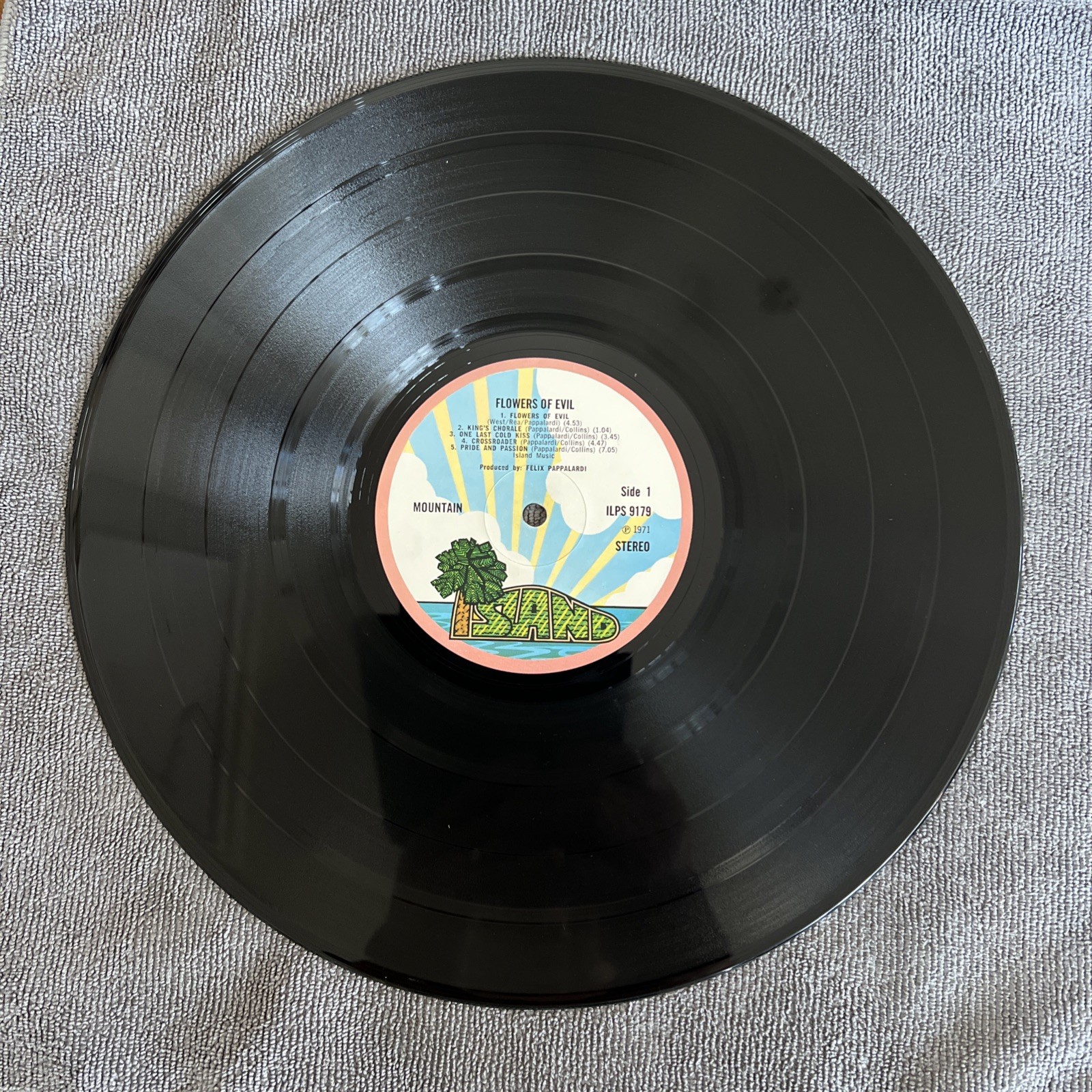 Mountain – Flowers Of Evil -Orig 12″ Vinyl LP- ILPS9179 1st UK – A1/B2 1971 VG++