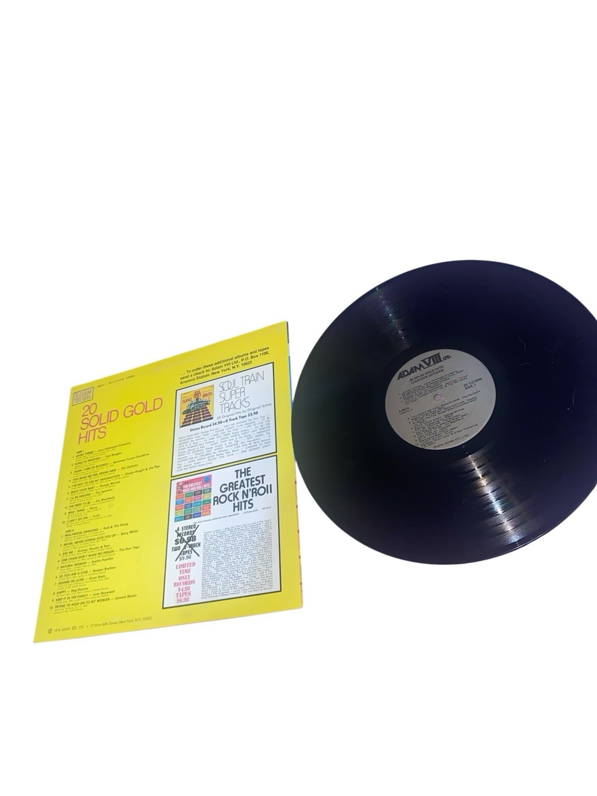 Rare LP 20 SOLID GOLD HITS VARIOUS ARTISTS RECORD ALBUM