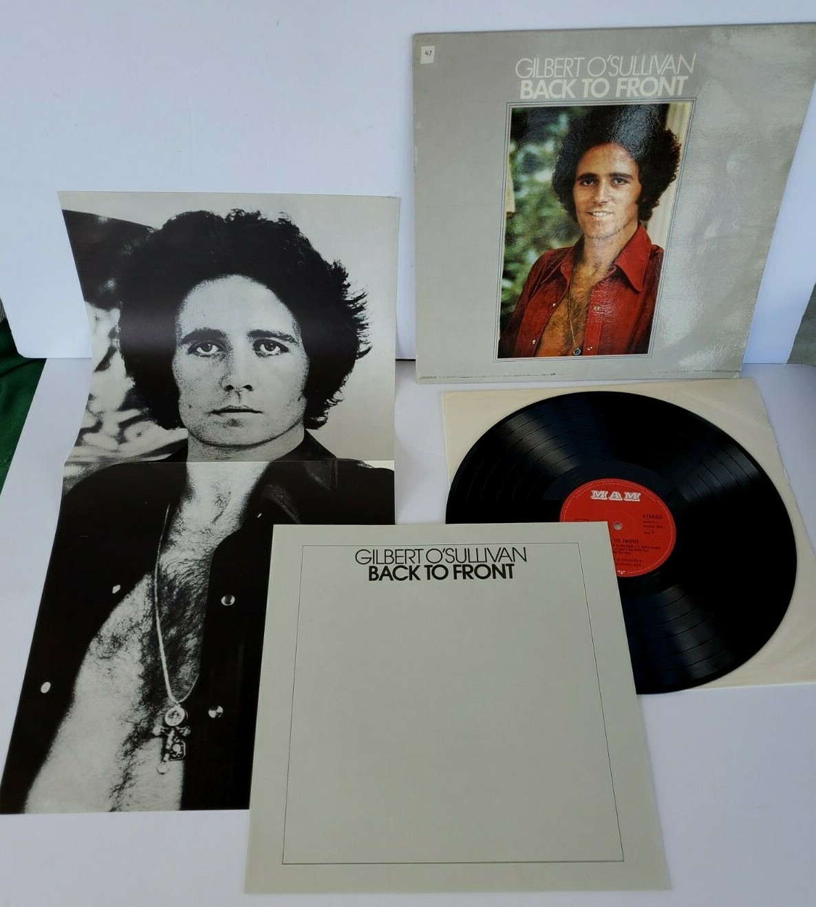 Lot of 2 GILBERT O’SULLIVAN Records “Back To Front” & Sings the Best Of” Germany