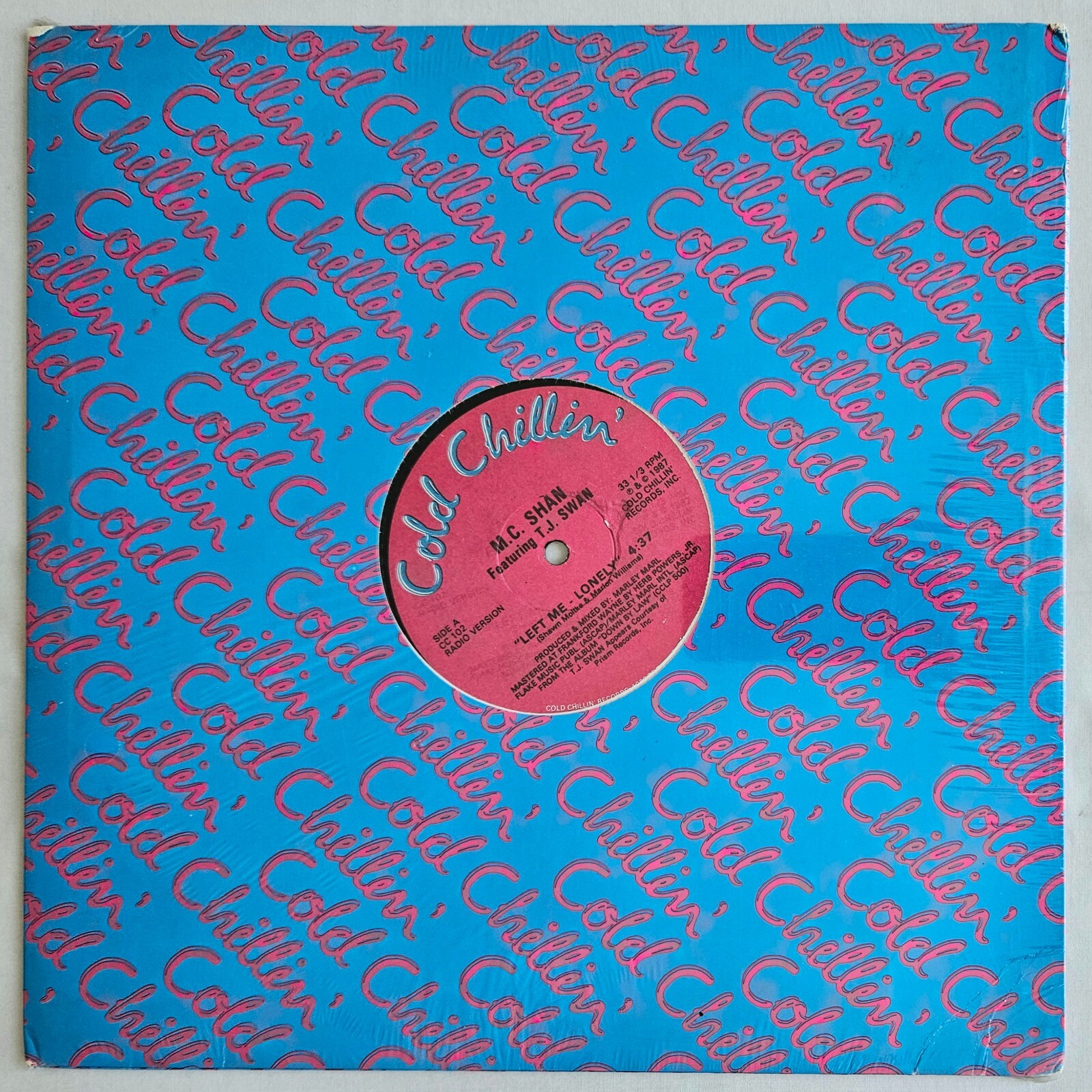 1987 – M.C. SHAN FEATURING T.J. SWAN – LEFT ME – LONELY – COLD CHILLIN SEALED OG