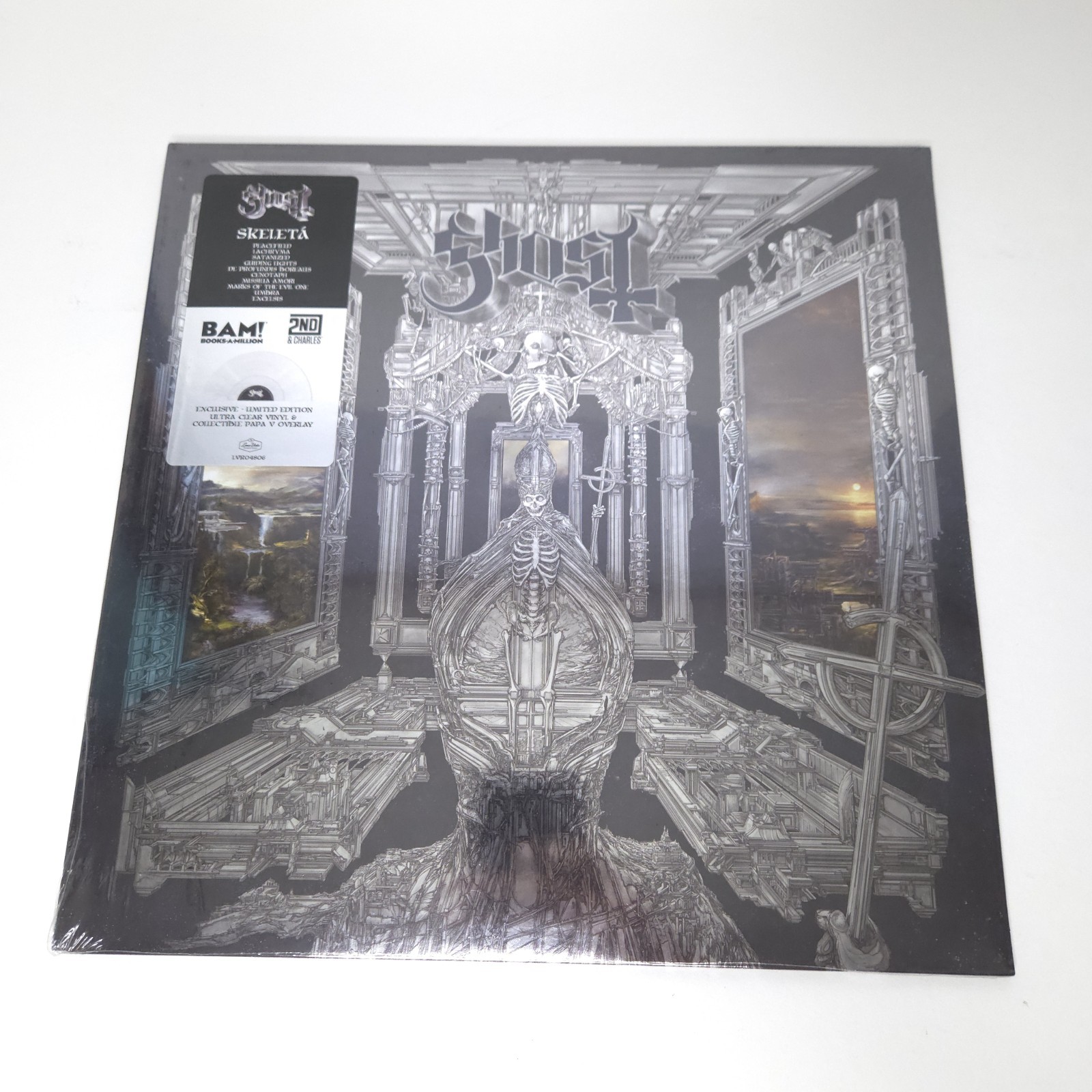 Ghost Skeleta Ultra Clear Vinyl Record LP Exclusiv Limited + Collectible Overlay