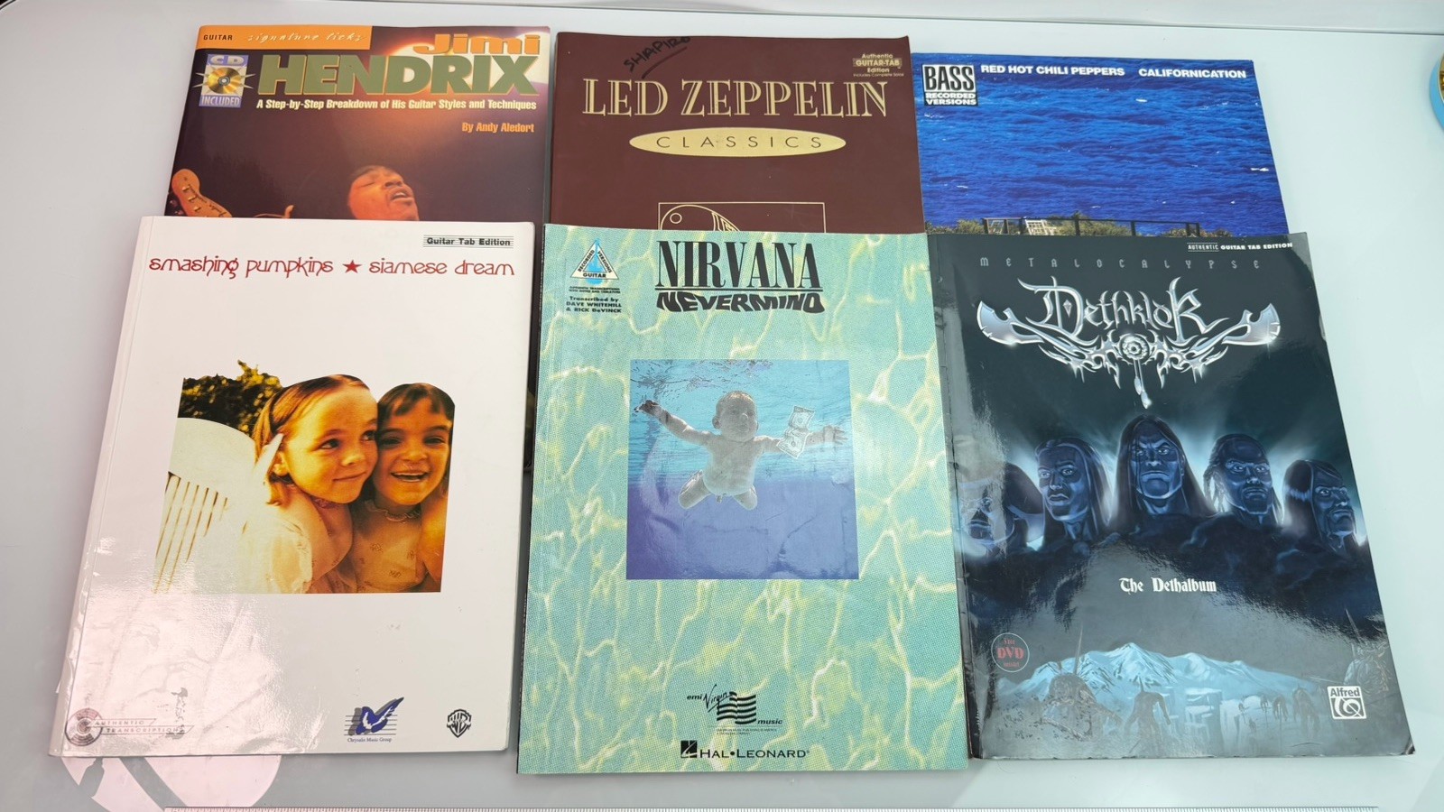 Vintage Lot Of 6 Song Boks Hendrix RHCP NIRVANA Led Zeppelin