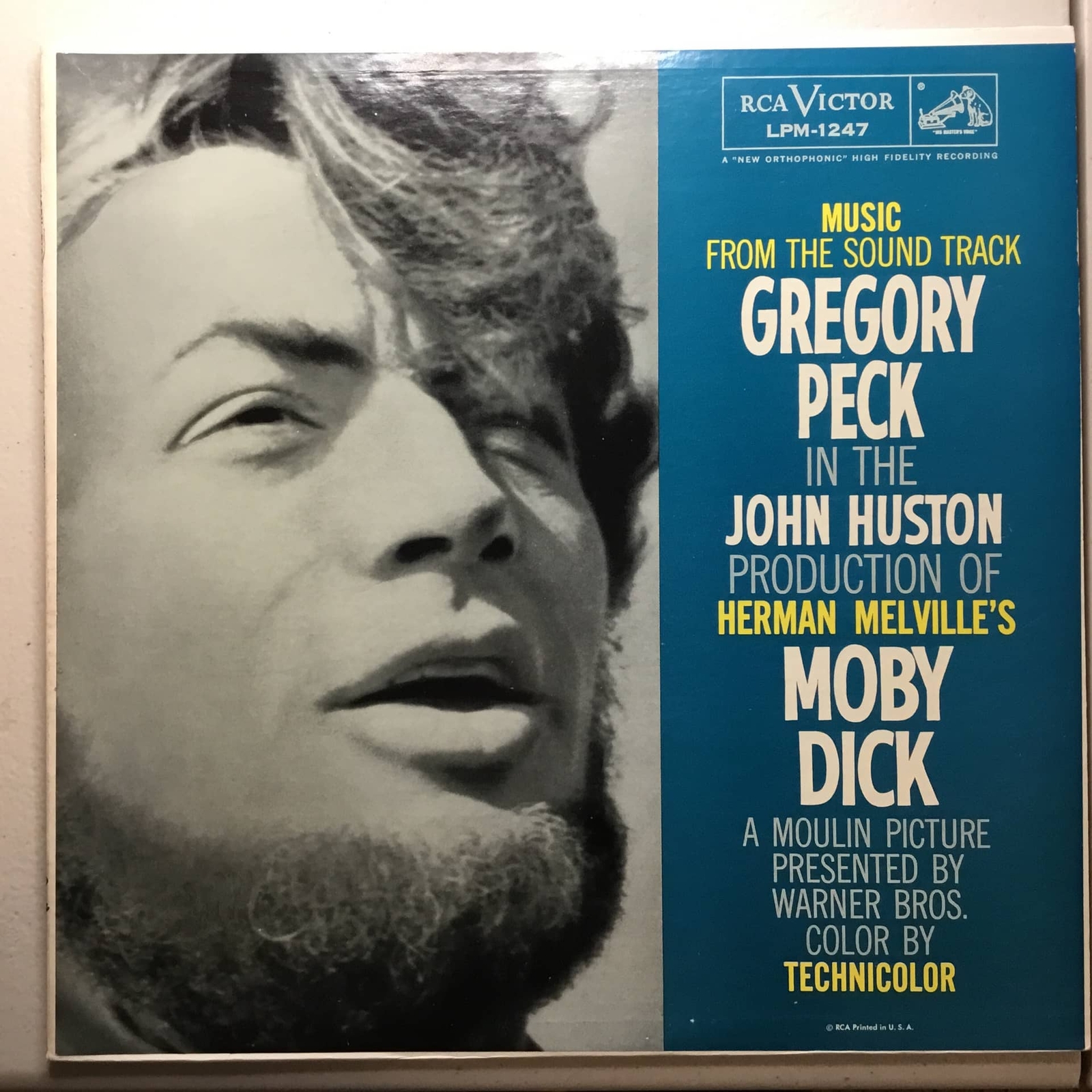 Moby Dick Soundtrack Philip Sainton Gregory Peck LPM1247 LP