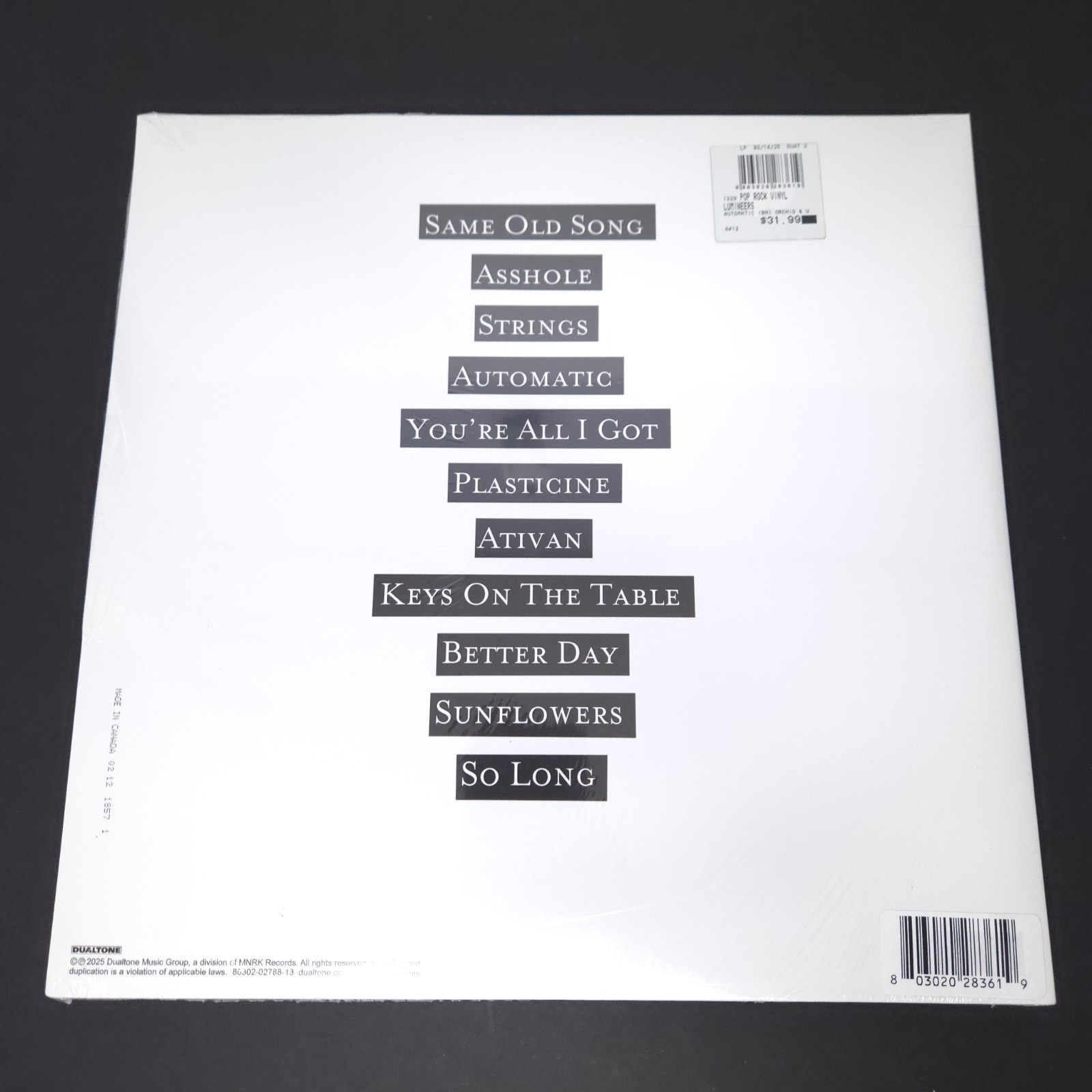 Lumineers Automatic Limited Edition Orchid Sky Color Vinyl LP Record Sealed New
