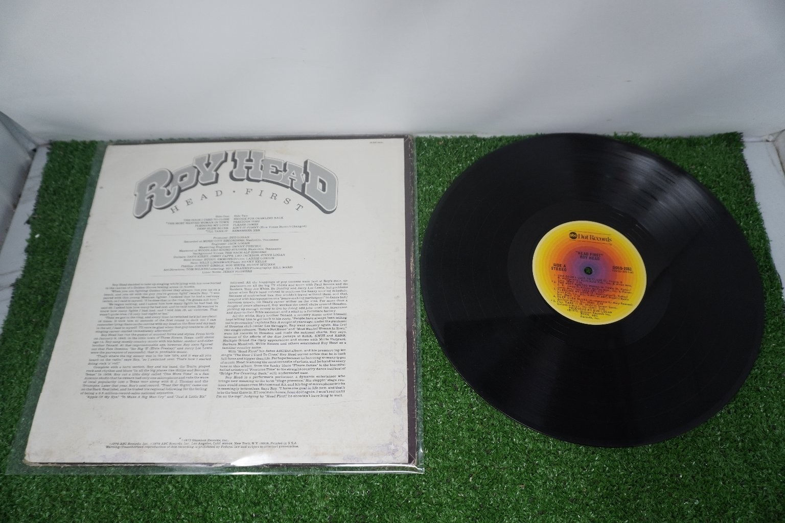 Roy Head – Head First 12″ LP Record 1978 ABC Dot Records Rock 33RPM
